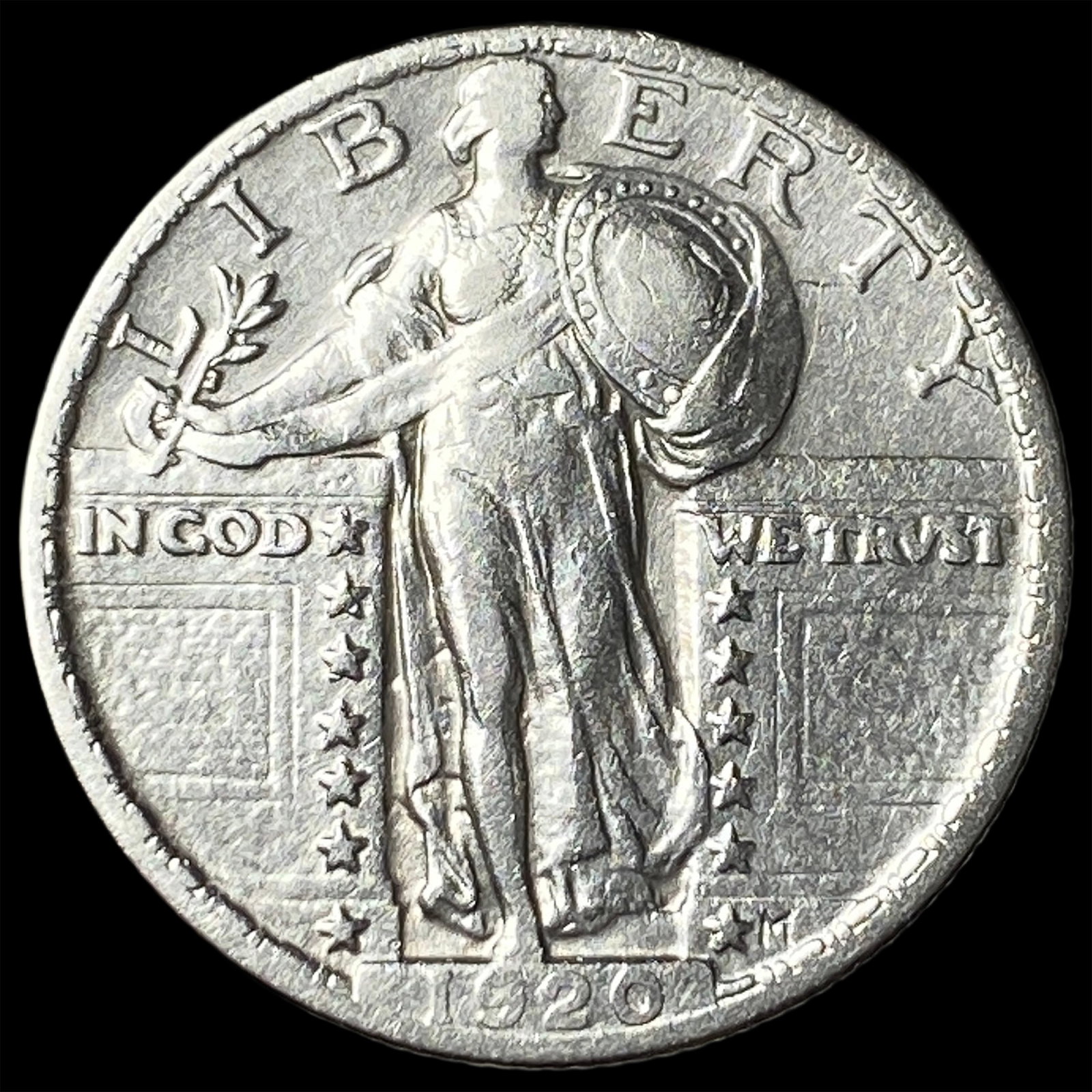 1920 Standing Liberty Quarter CHOICE AU: 1920 Standing Liberty Quarter CHOICE AU