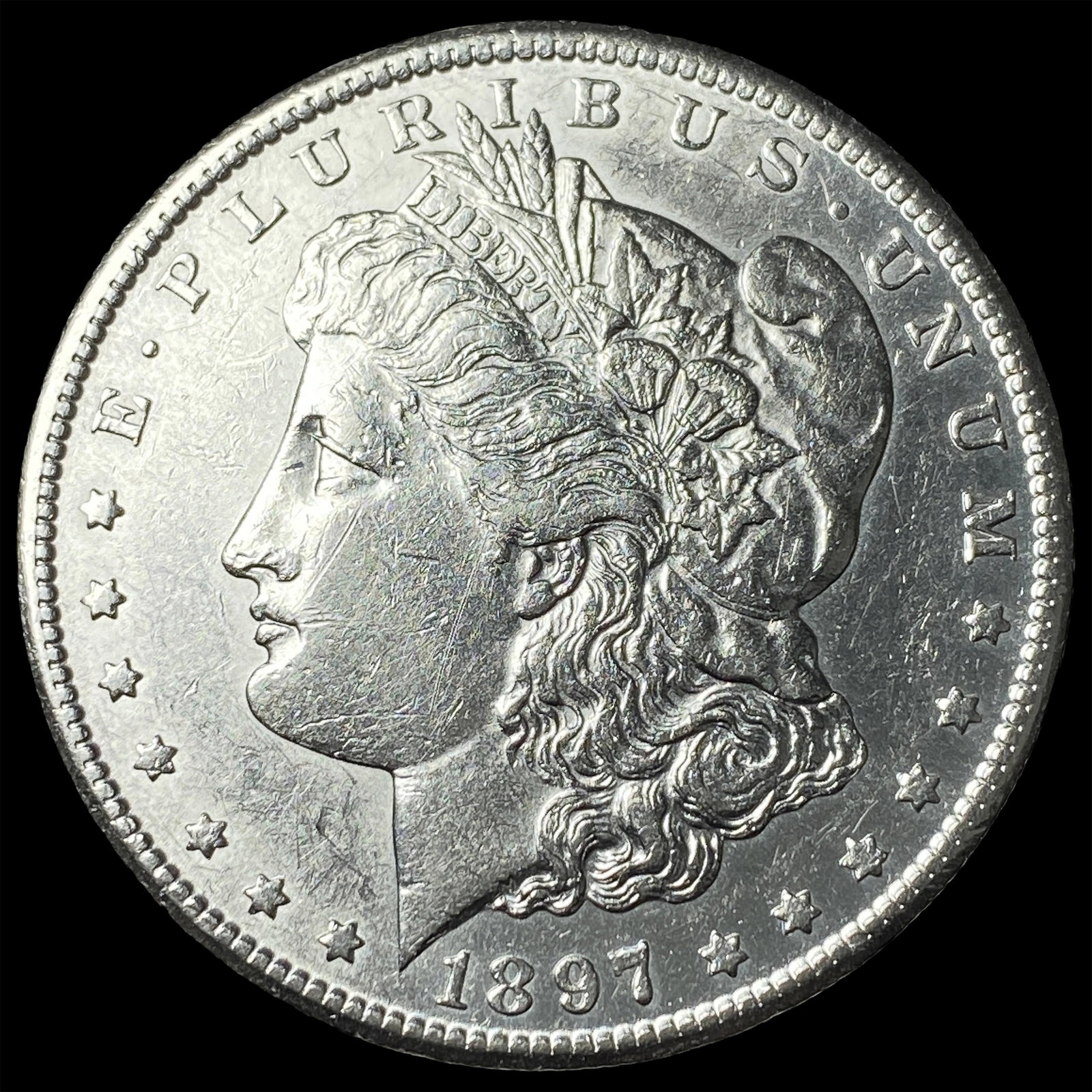 1897-S Morgan Silver Dollar CHOICE AU: 1897-S Morgan Silver Dollar CHOICE AU