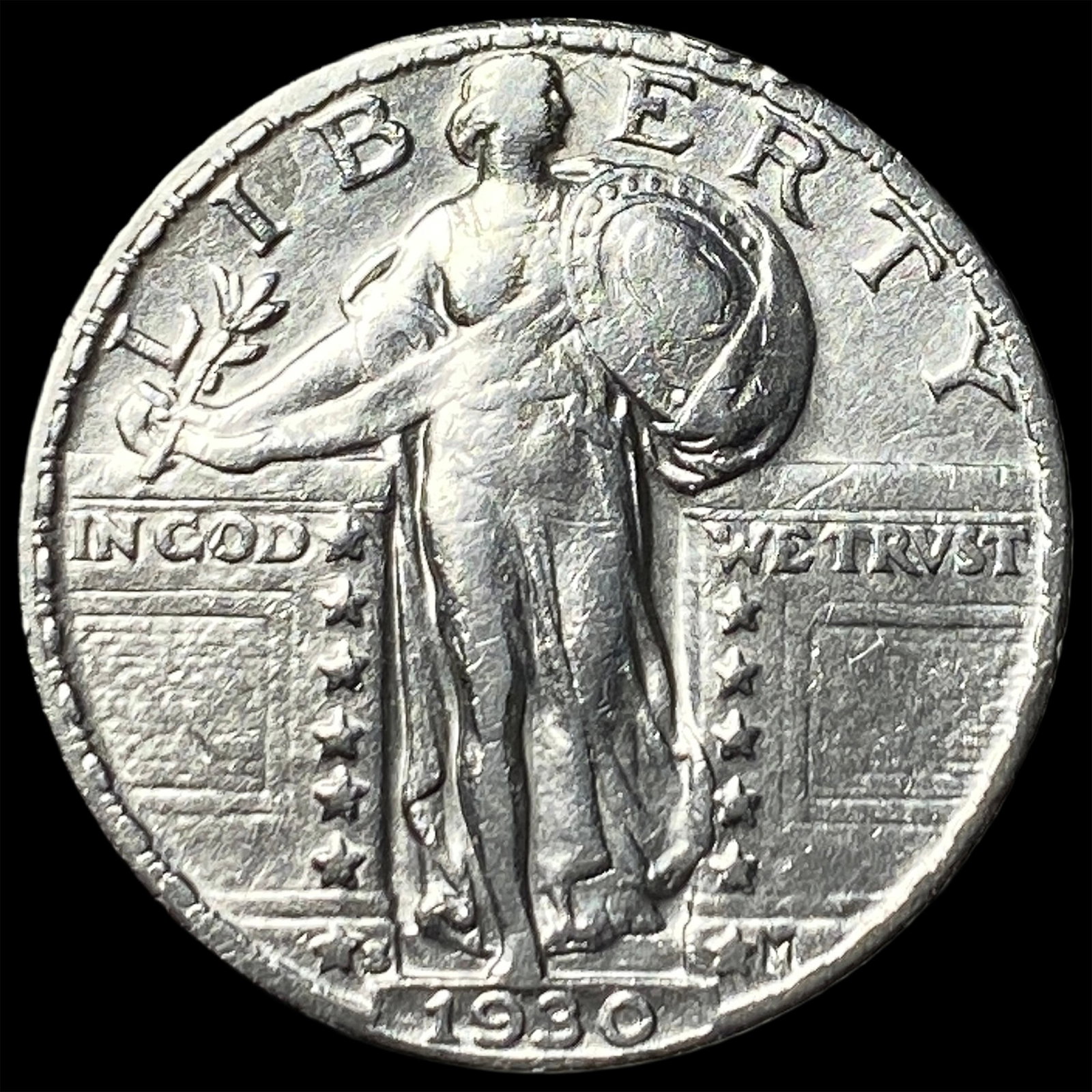 1930-S Silver Standing Liberty Quarter CLOSELY UNCIRCULATED (1 of 2)