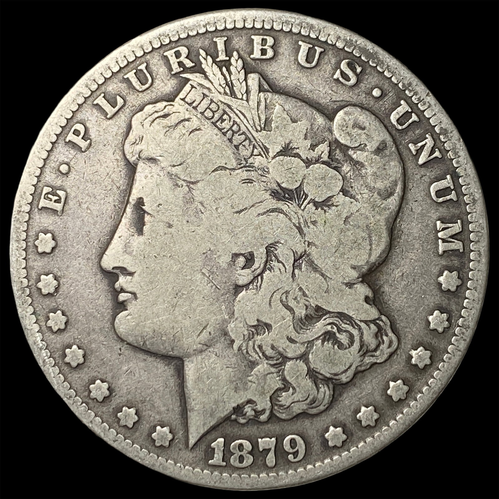 1879-CC Silver Morgan Dollar LIGHTLY CIRCULATED: 1879-CC Silver Morgan Dollar LIGHTLY CIRCULATED