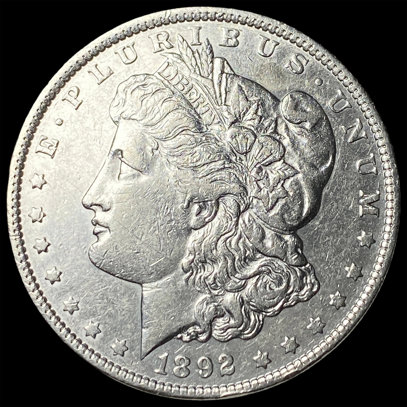 1892 Morgan Silver Dollar CLOSELY UNCIRCULATED (1 of 2)