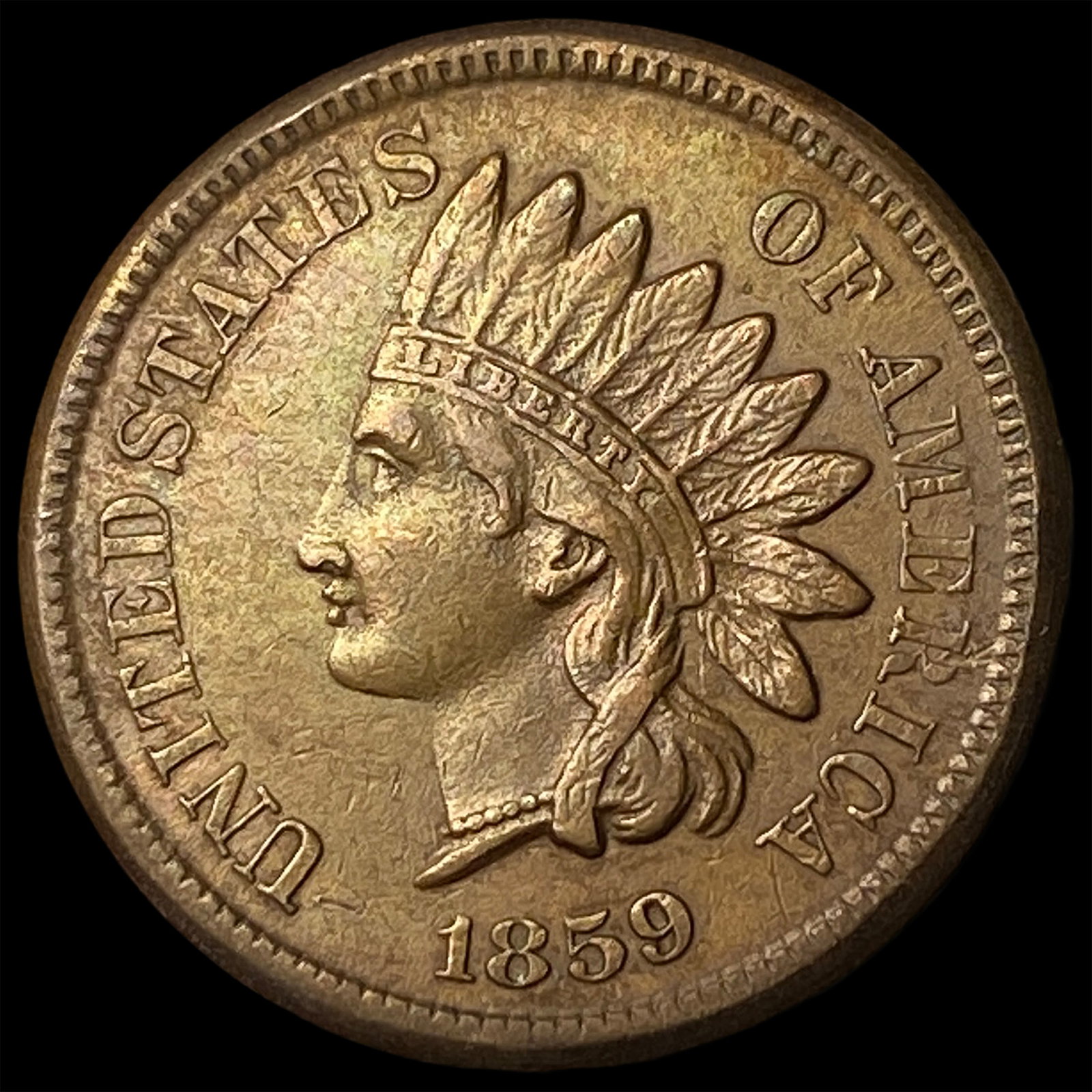 1859 Copper-Nickel Indian Head Cent UNCIRCULATED: 1859 Copper-Nickel Indian Head Cent UNCIRCULATED