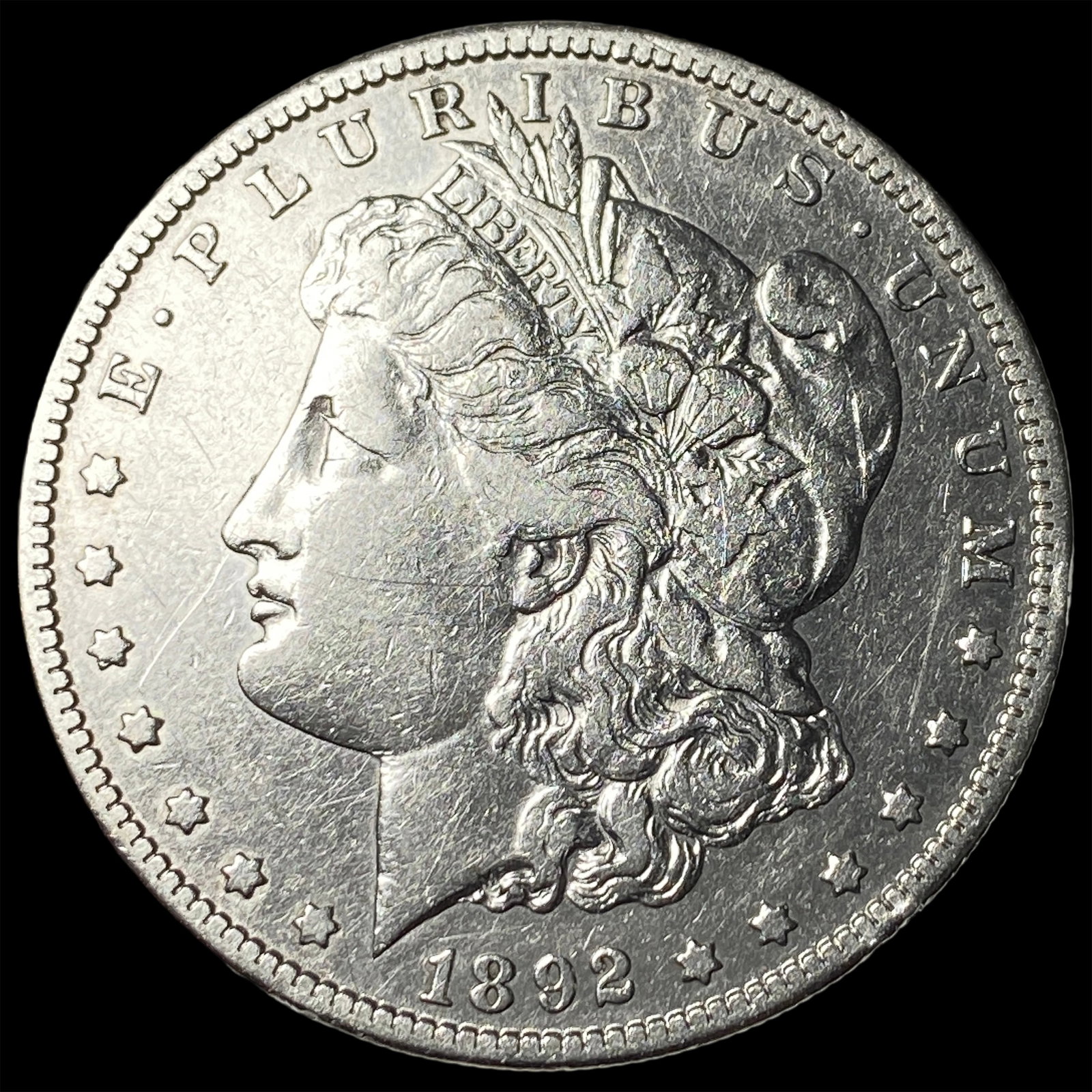 1892 Morgan Silver Dollar CLOSELY UNCIRCULATED (1 of 2)
