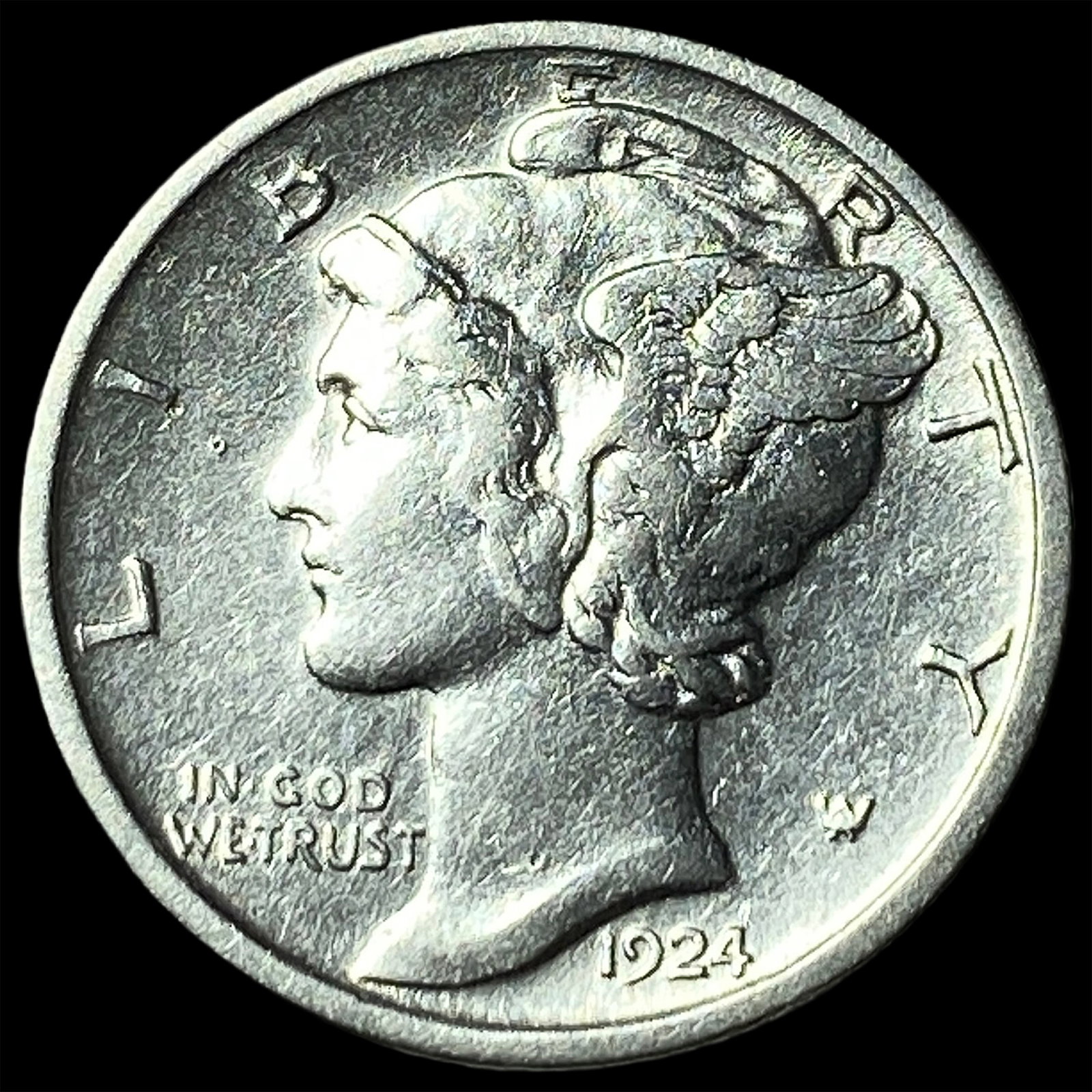 1924-S Silver Mercury Dime UNCIRCULATED: 1924-S Silver Mercury Dime UNCIRCULATED