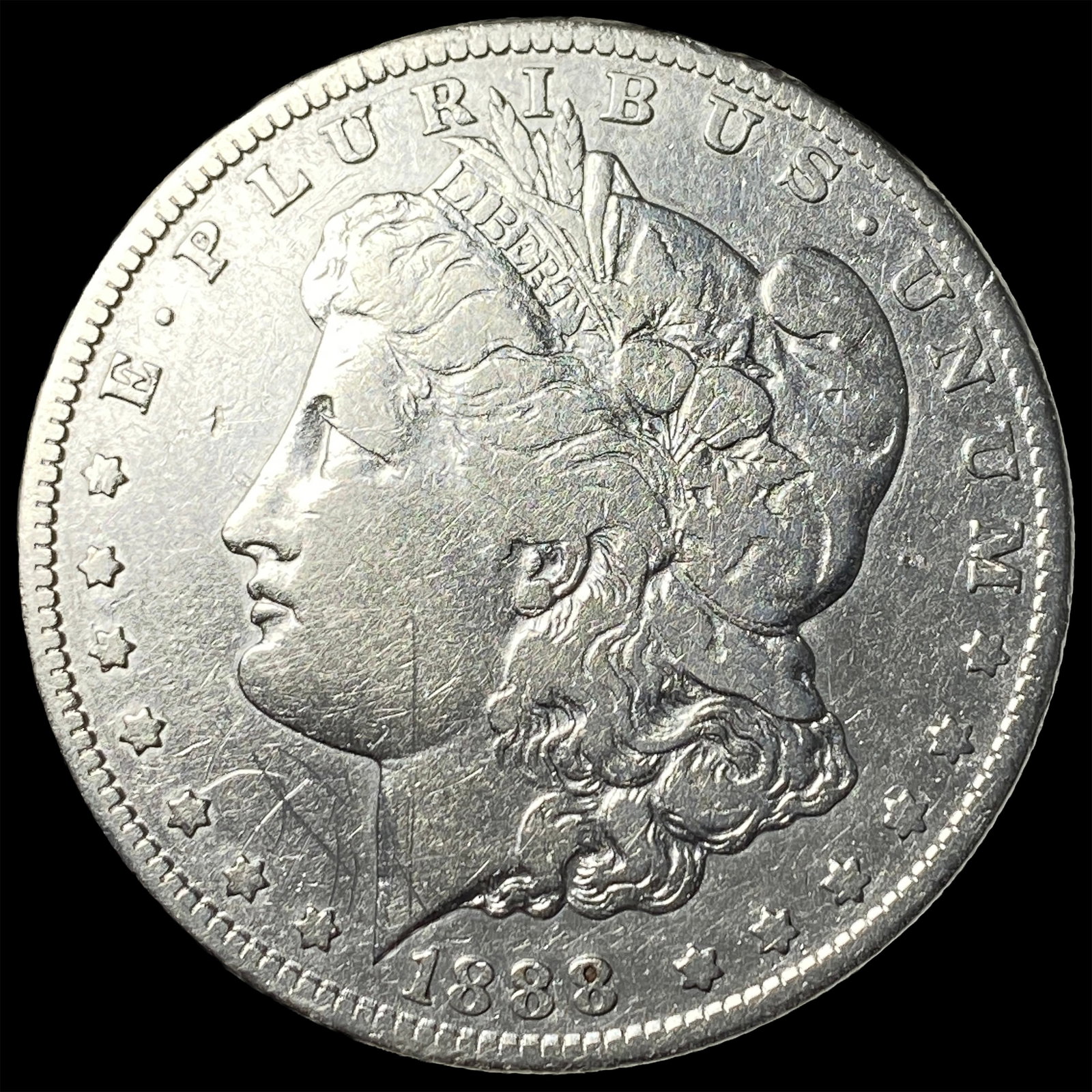 1888 Morgan Silver Dollar NEARLY UNCIRCULATED: 1888 Morgan Silver Dollar NEARLY UNCIRCULATED