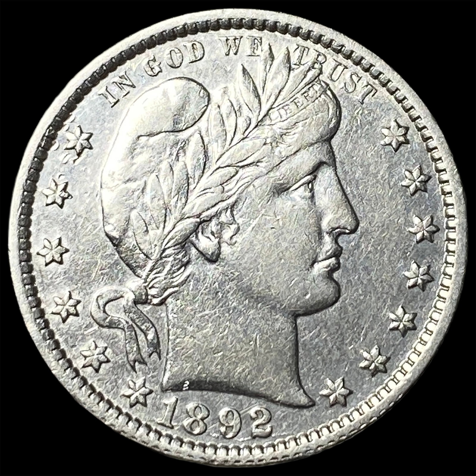 1892 Silver Barber Quarter UNCIRCULATED: 1892 Silver Barber Quarter UNCIRCULATED