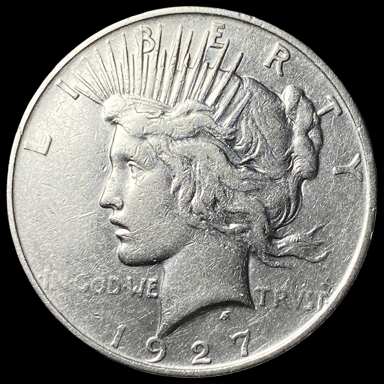 1927 Silver Peace Dollar CLOSELY UNCIRCULATED: 1927 Silver Peace Dollar CLOSELY UNCIRCULATED