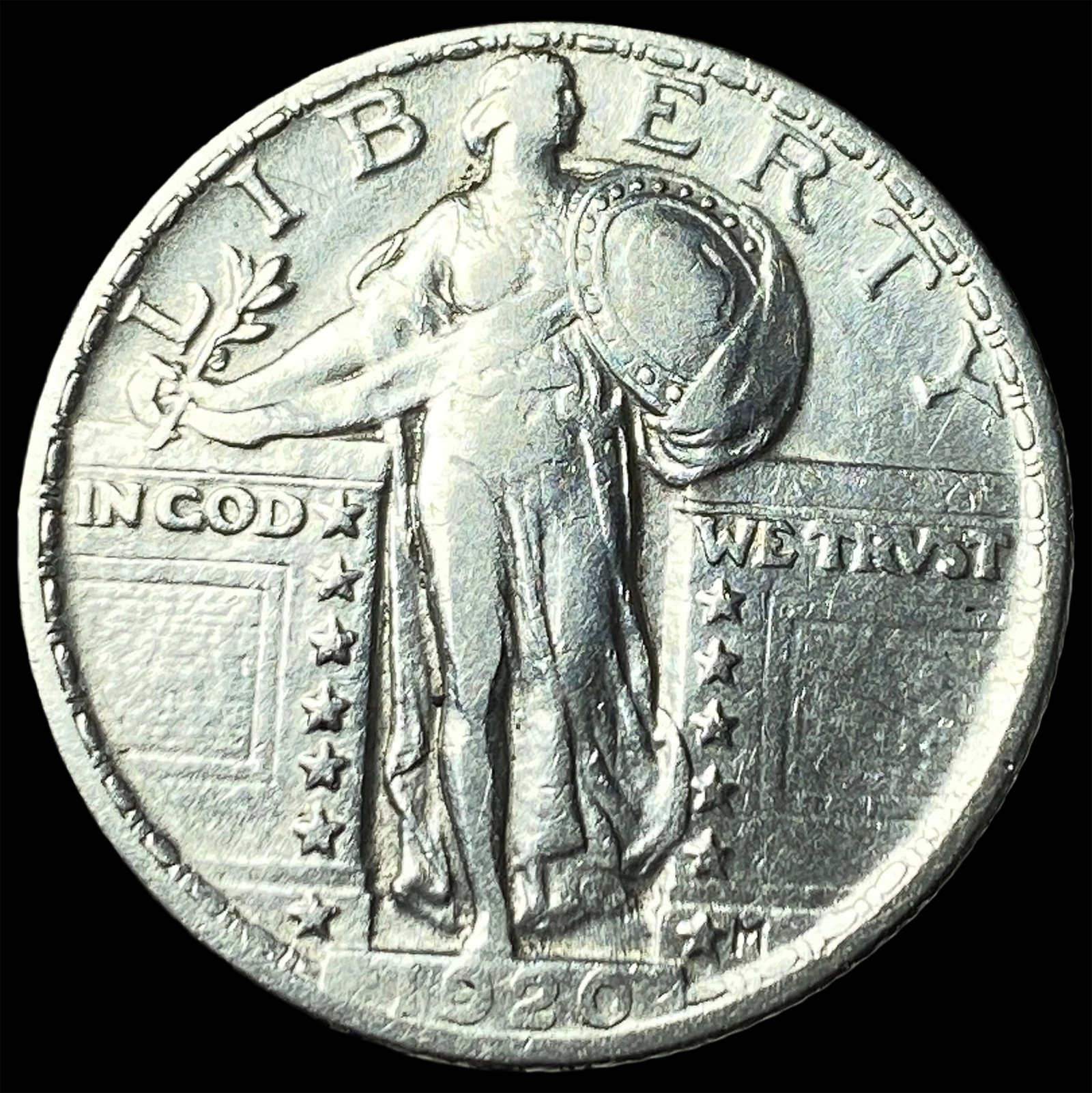 1920 Standing Liberty Quarter CLOSELY UNCIRCULATED: 1920 Standing Liberty Quarter CLOSELY UNCIRCULATED