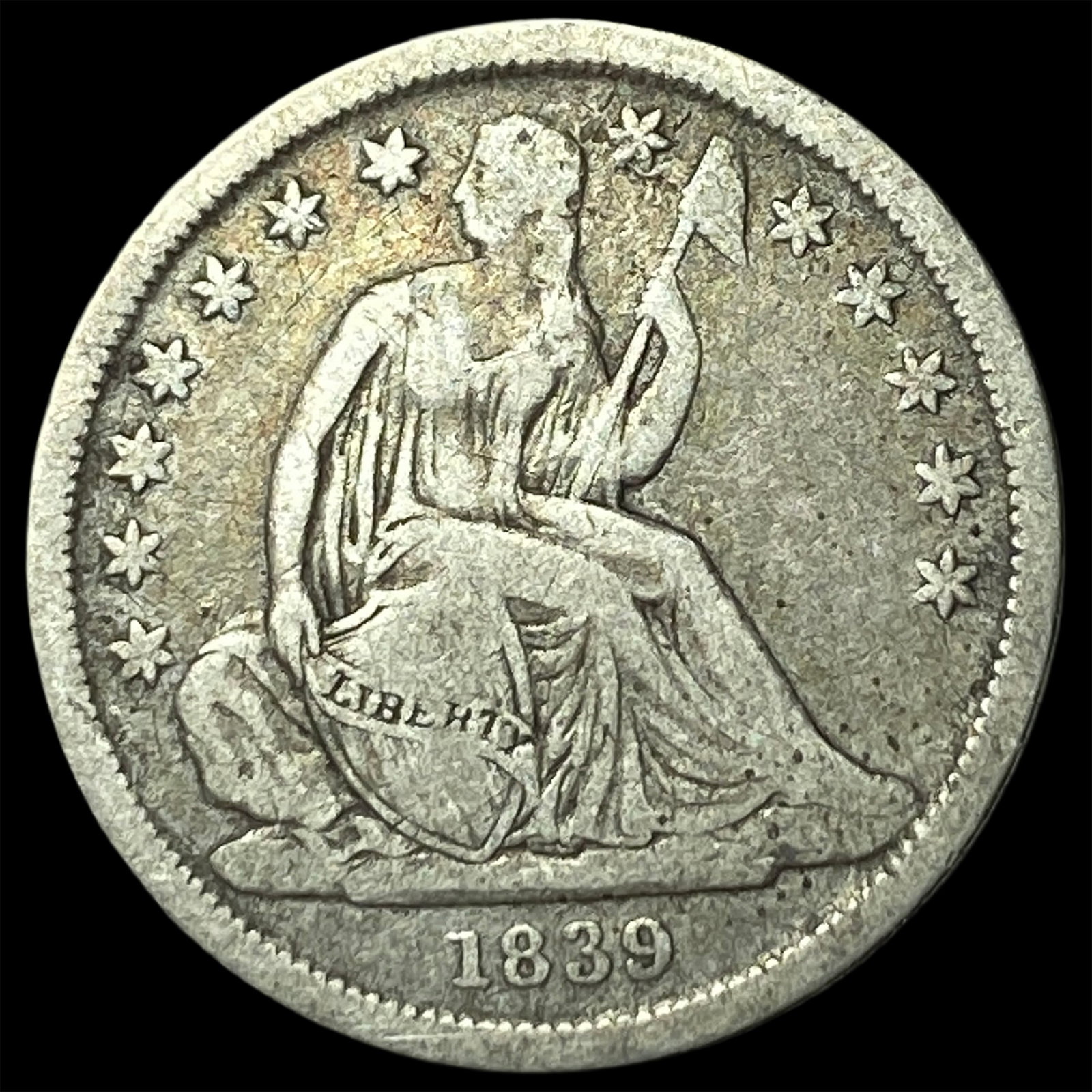 1839 Seated Liberty Dime LIGHTLY CIRCULATED: 1839 Seated Liberty Dime LIGHTLY CIRCULATED