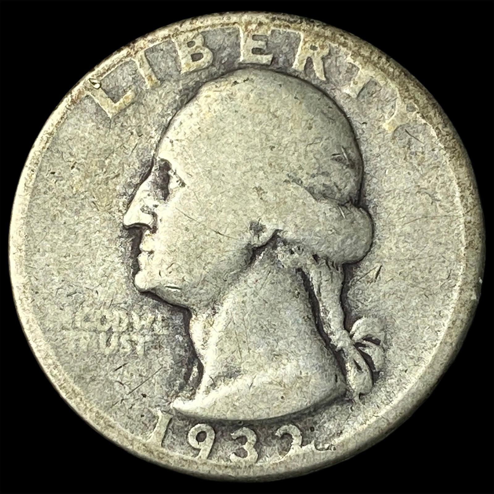1932-D Silver Washington Quarter NICELY CIRCULATED: 1932-D Silver Washington Quarter NICELY CIRCULATED
