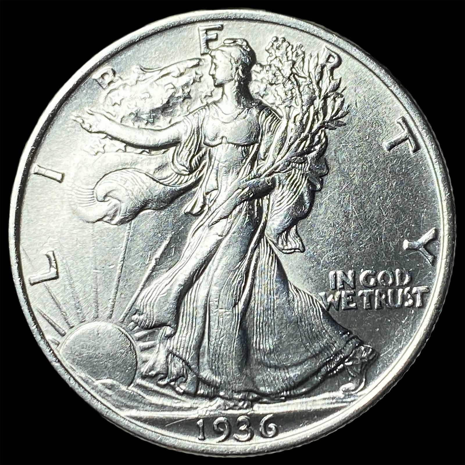 1936 Silver Walking Liberty Half Dollar UNCIRCULATED: 1936 Silver Walking Liberty Half Dollar UNCIRCULATED
