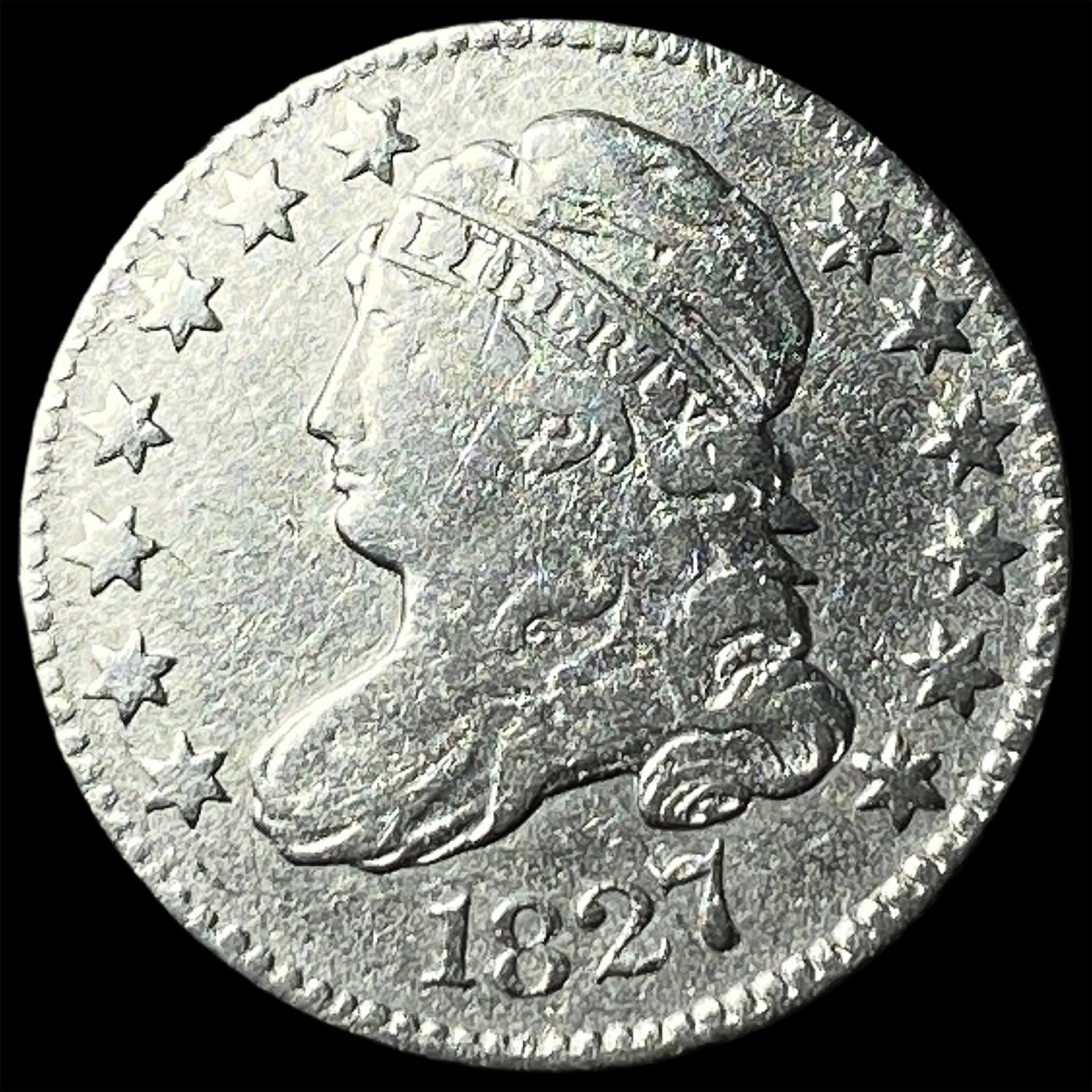 1827 Silver Capped Bust Dime CLOSELY UNCIRCULATED (1 of 2)