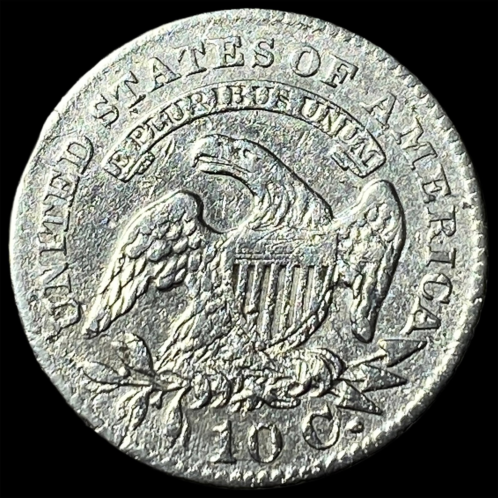 1827 Silver Capped Bust Dime CLOSELY UNCIRCULATED - 2
