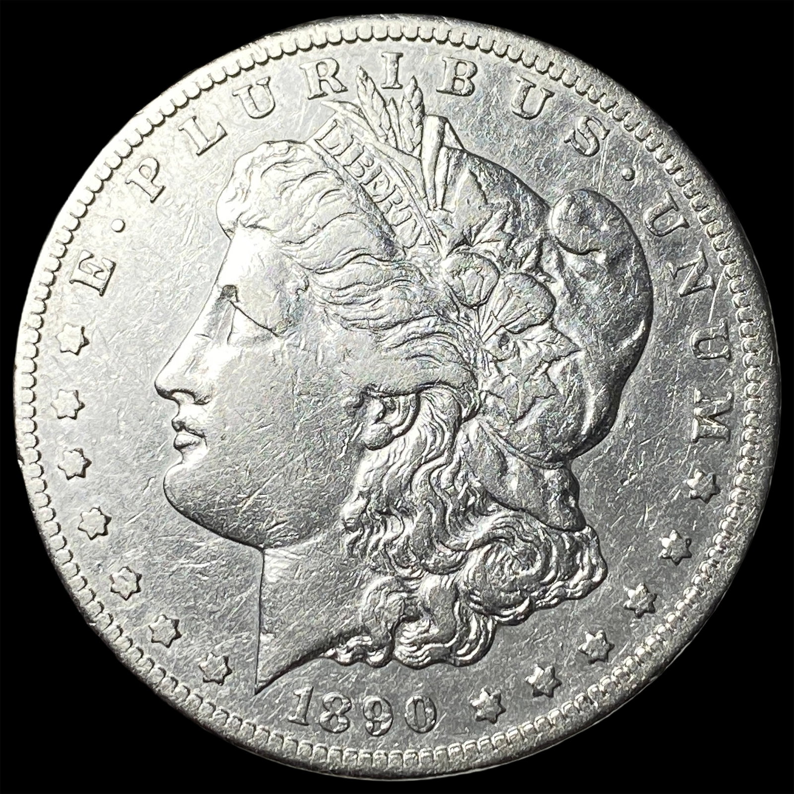 1890-CC Silver Morgan Dollar CLOSELY UNCIRCULATED (1 of 2)