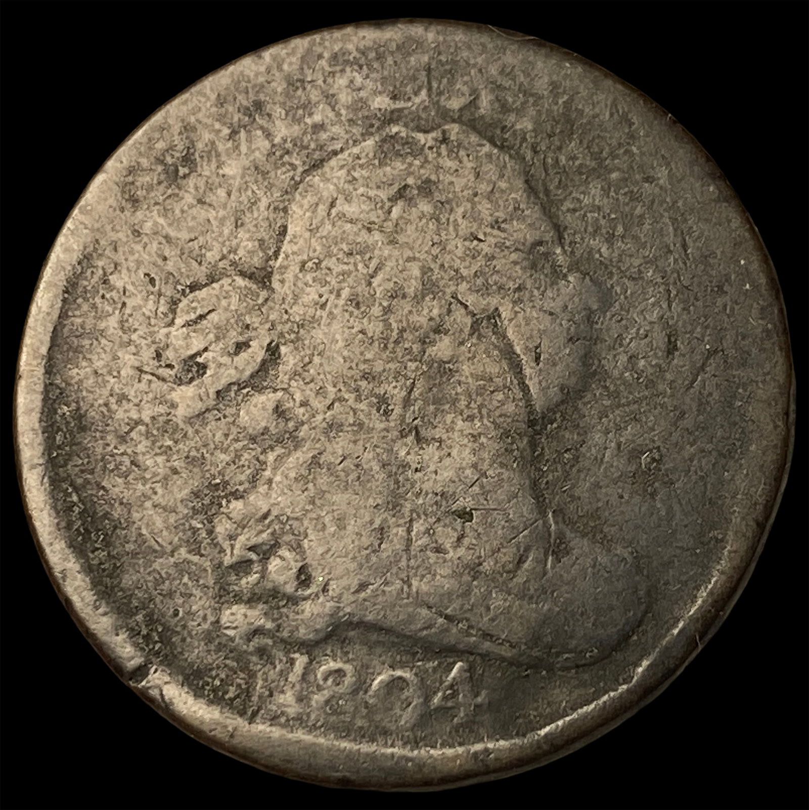 1804 Draped Bust Large Cent NICELY CIRCULATED: 1804 Draped Bust Large Cent NICELY CIRCULATED