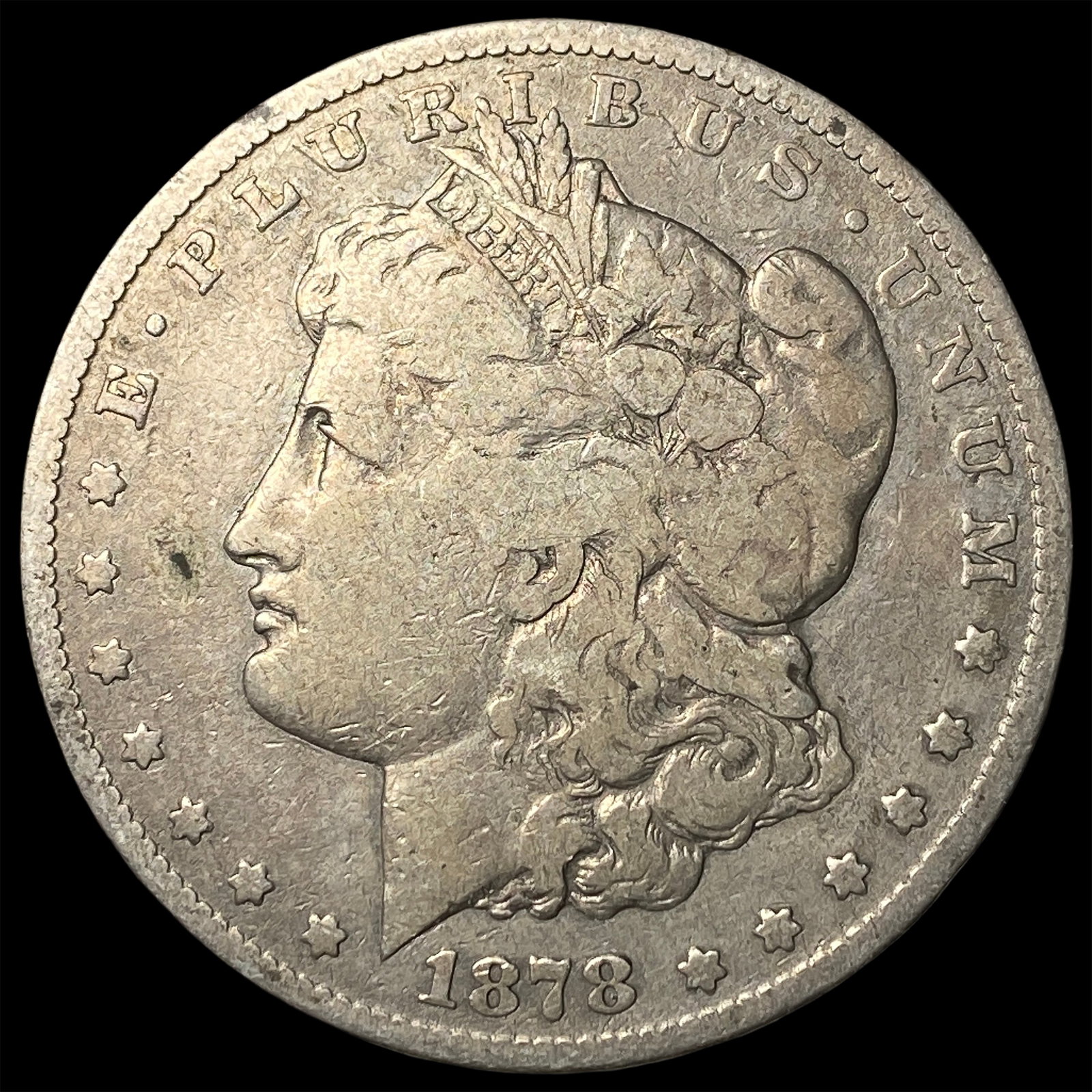1878-CC Silver Morgan Dollar LIGHTLY CIRCULATED: 1878-CC Silver Morgan Dollar LIGHTLY CIRCULATED