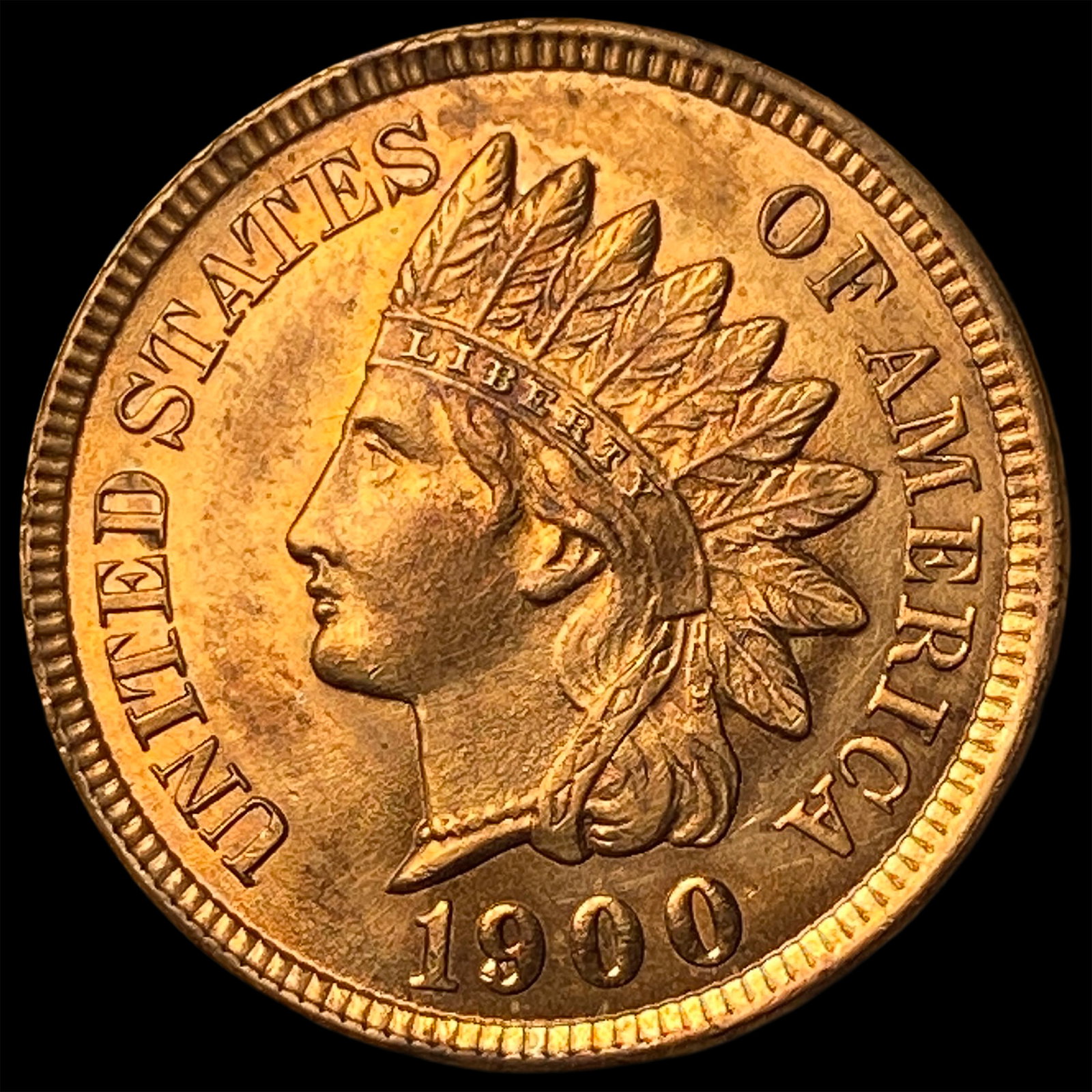 1900 Indian Head Cent CHOICE AU: 1900 Indian Head Cent CHOICE AU