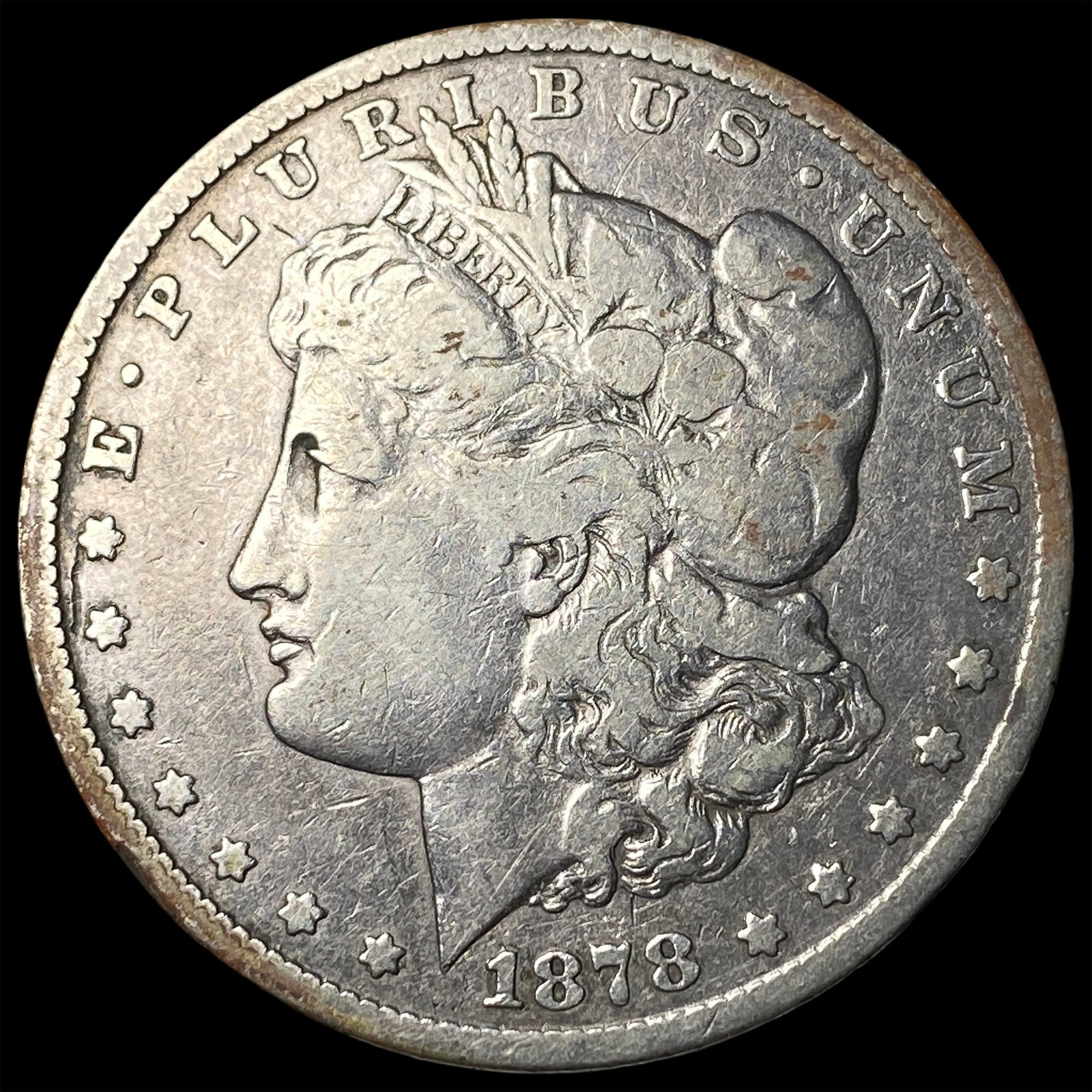 1878 Silver Morgan Dollar LIGHTLY CIRCULATED: 1878 Silver Morgan Dollar LIGHTLY CIRCULATED
