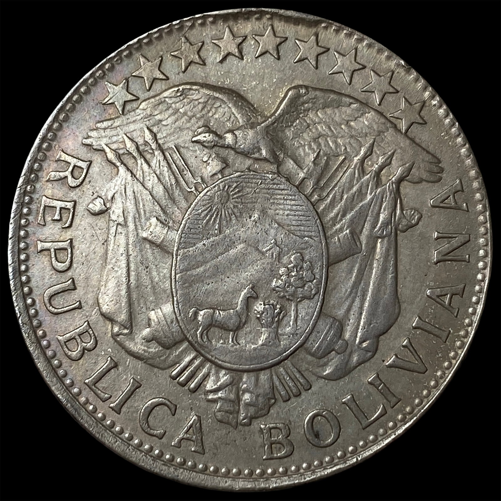 1905 Bolivia Silver 50 Centavos UNCIRCULATED (1 of 2)