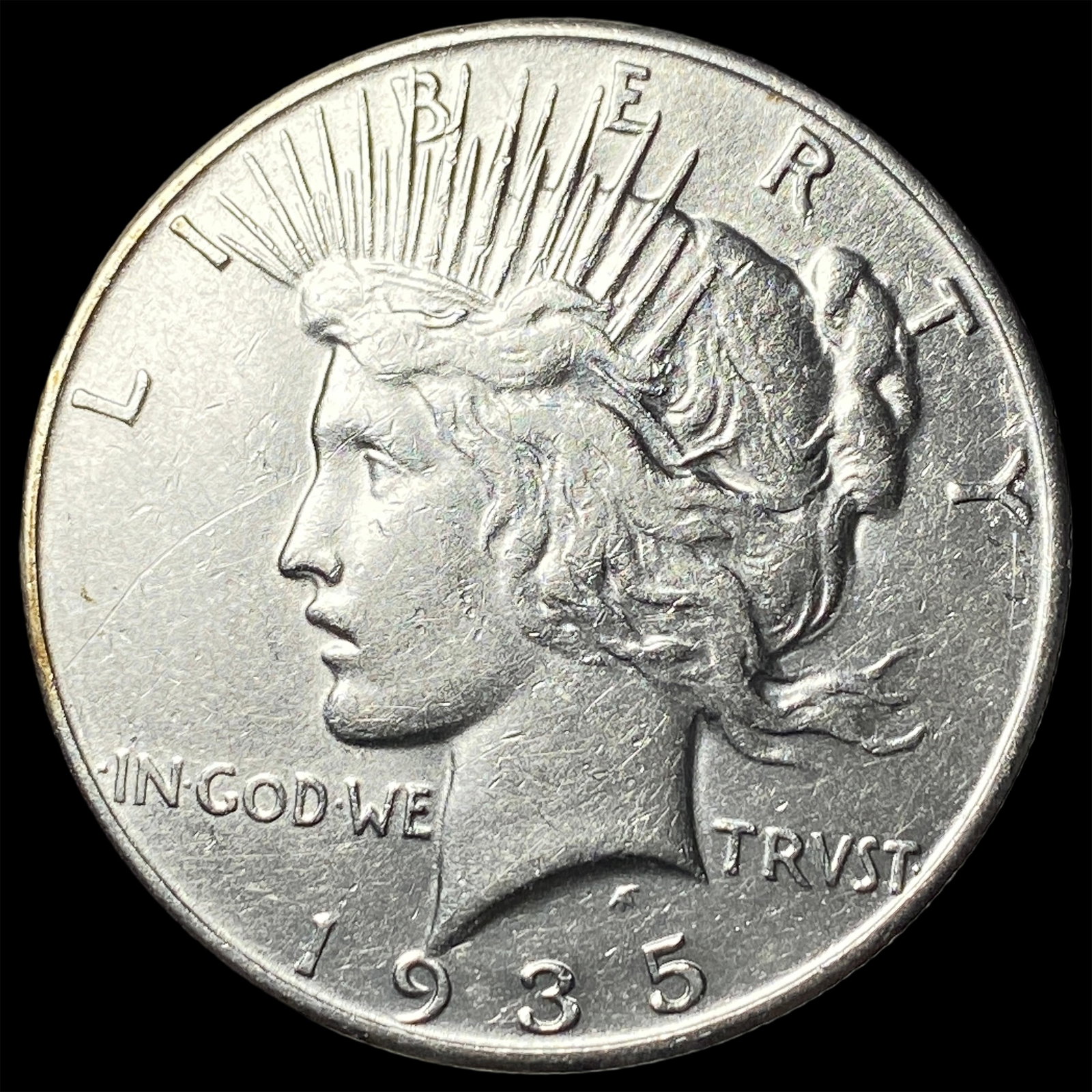 1935 Silver Peace Dollar CLOSELY UNCIRCULATED: 1935 Silver Peace Dollar CLOSELY UNCIRCULATED