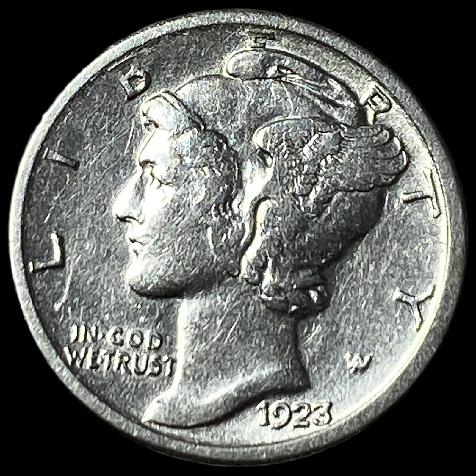 1923-S Silver Mercury Dime UNCIRCULATED: 1923-S Silver Mercury Dime UNCIRCULATED