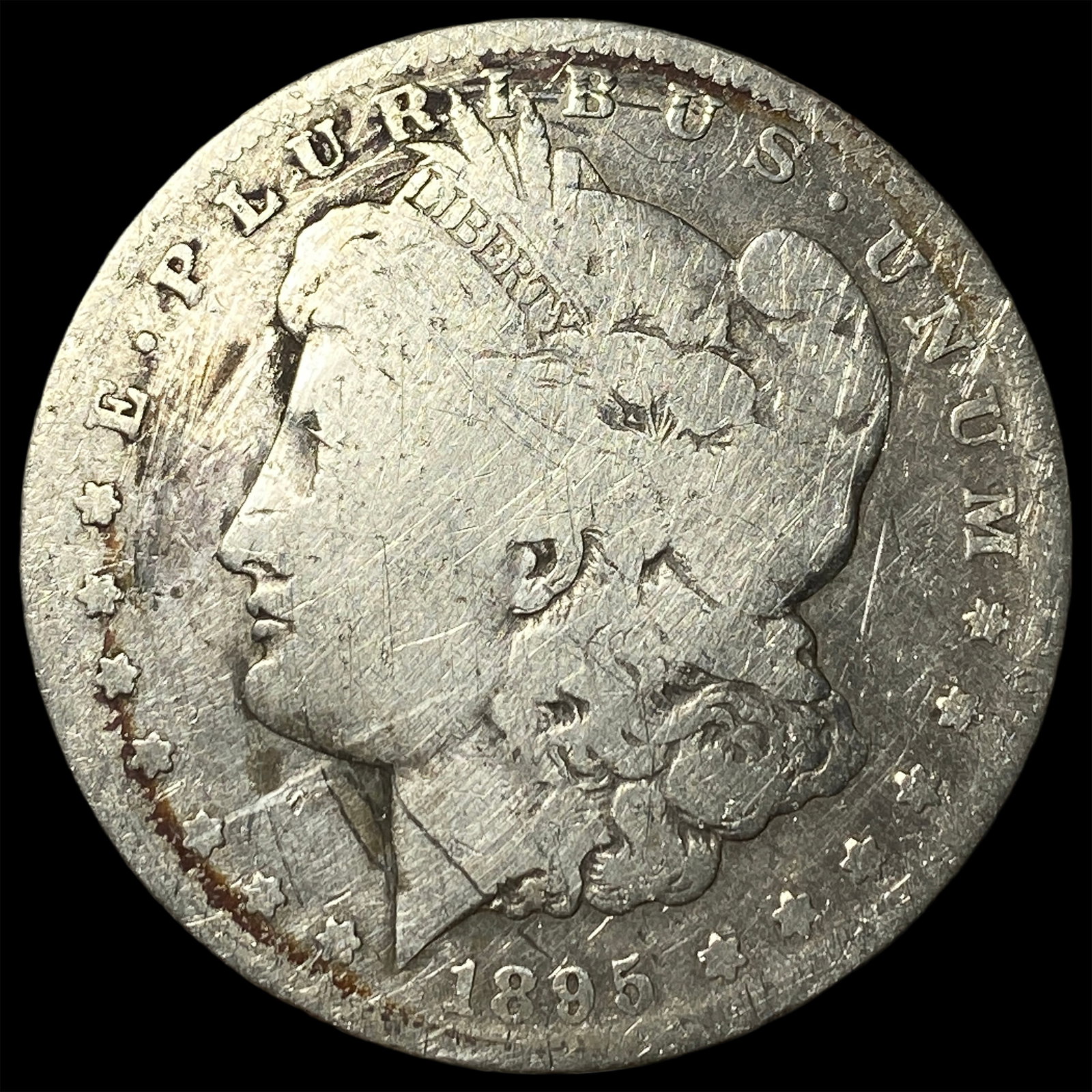 1895-S Silver Morgan Dollar NICELY CIRCULATED: 1895-S Silver Morgan Dollar NICELY CIRCULATED