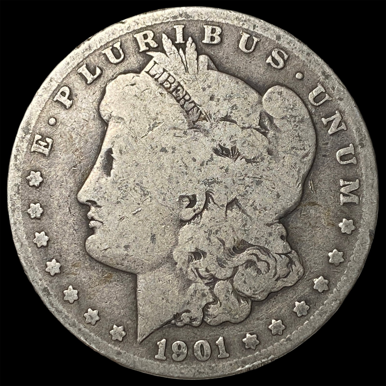 1901-O Silver Morgan Dollar NICELY CIRCULATED: 1901-O Silver Morgan Dollar NICELY CIRCULATED