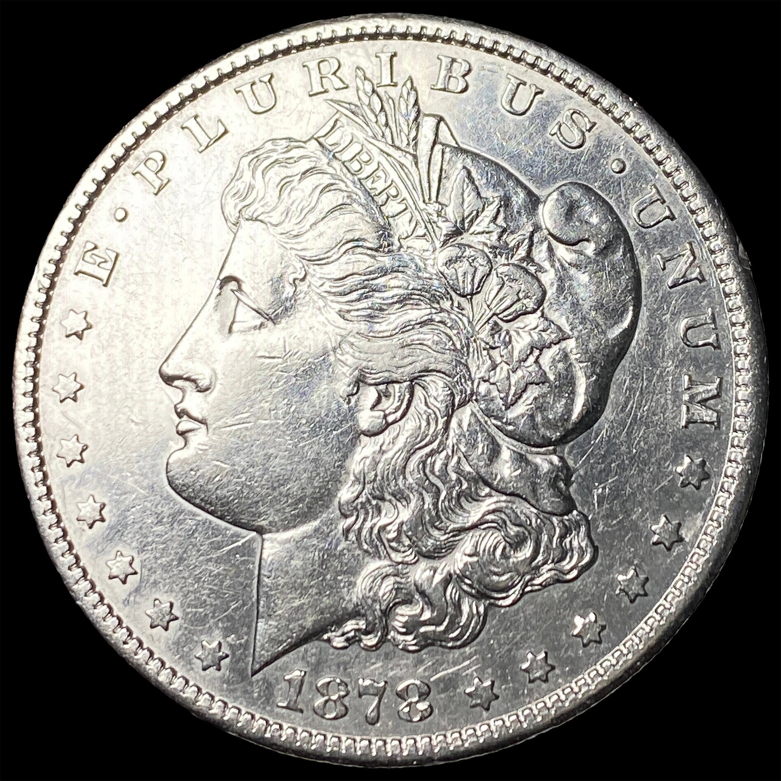 1878-CC Silver Morgan Dollar CHOICE AU: 1878-CC Silver Morgan Dollar CHOICE AU