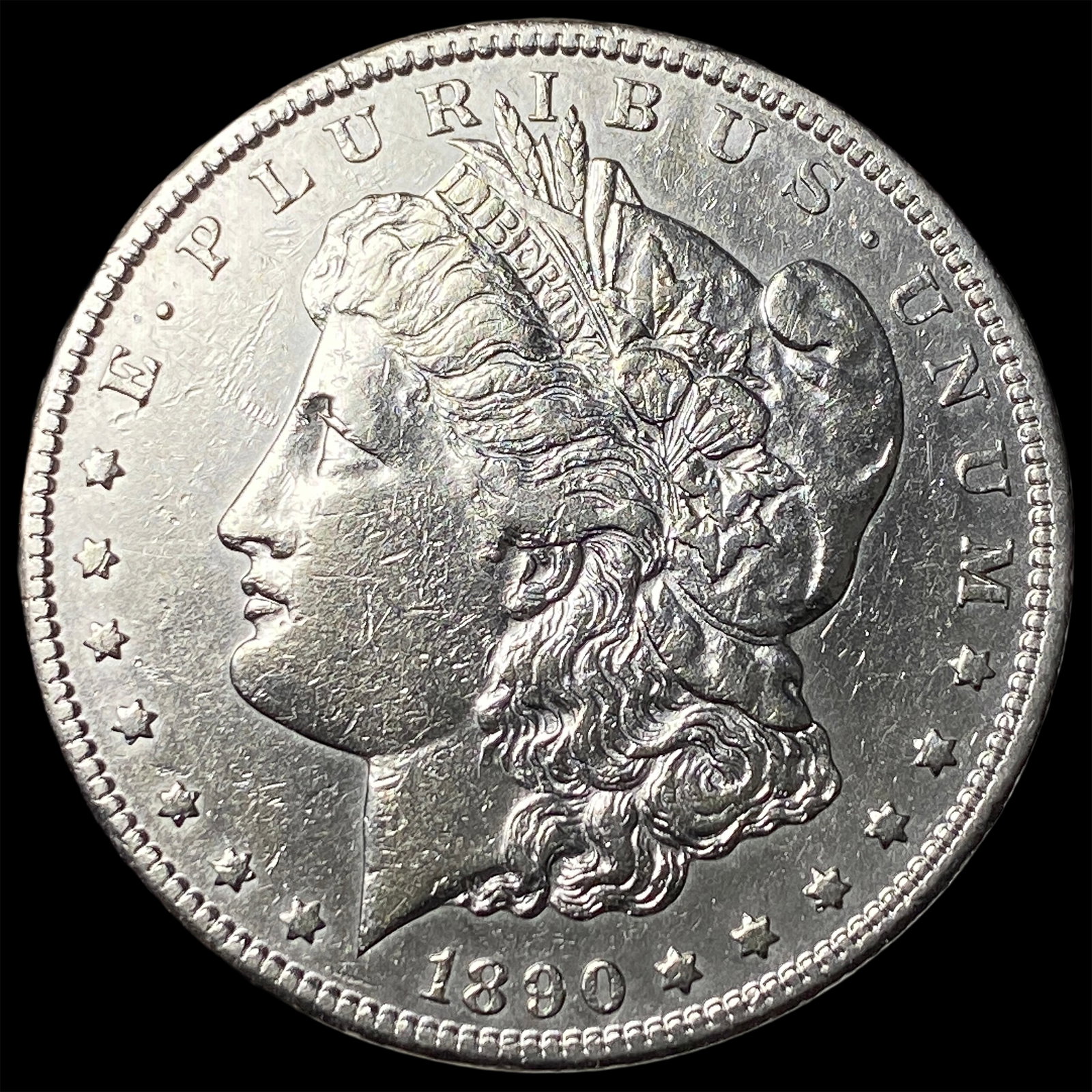 1890 Morgan Silver Dollar CHOICE AU: 1890 Morgan Silver Dollar CHOICE AU