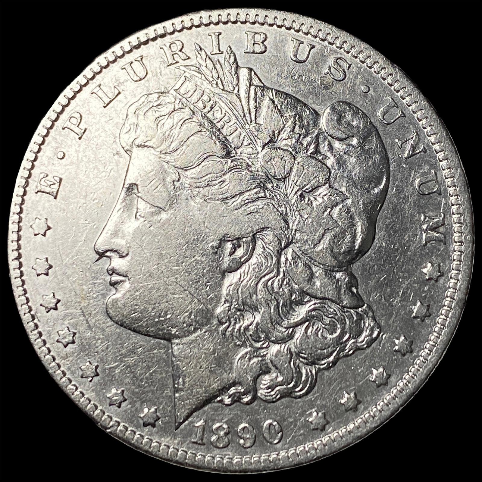 1890-CC Silver Morgan Dollar CLOSELY UNCIRCULATED (1 of 2)