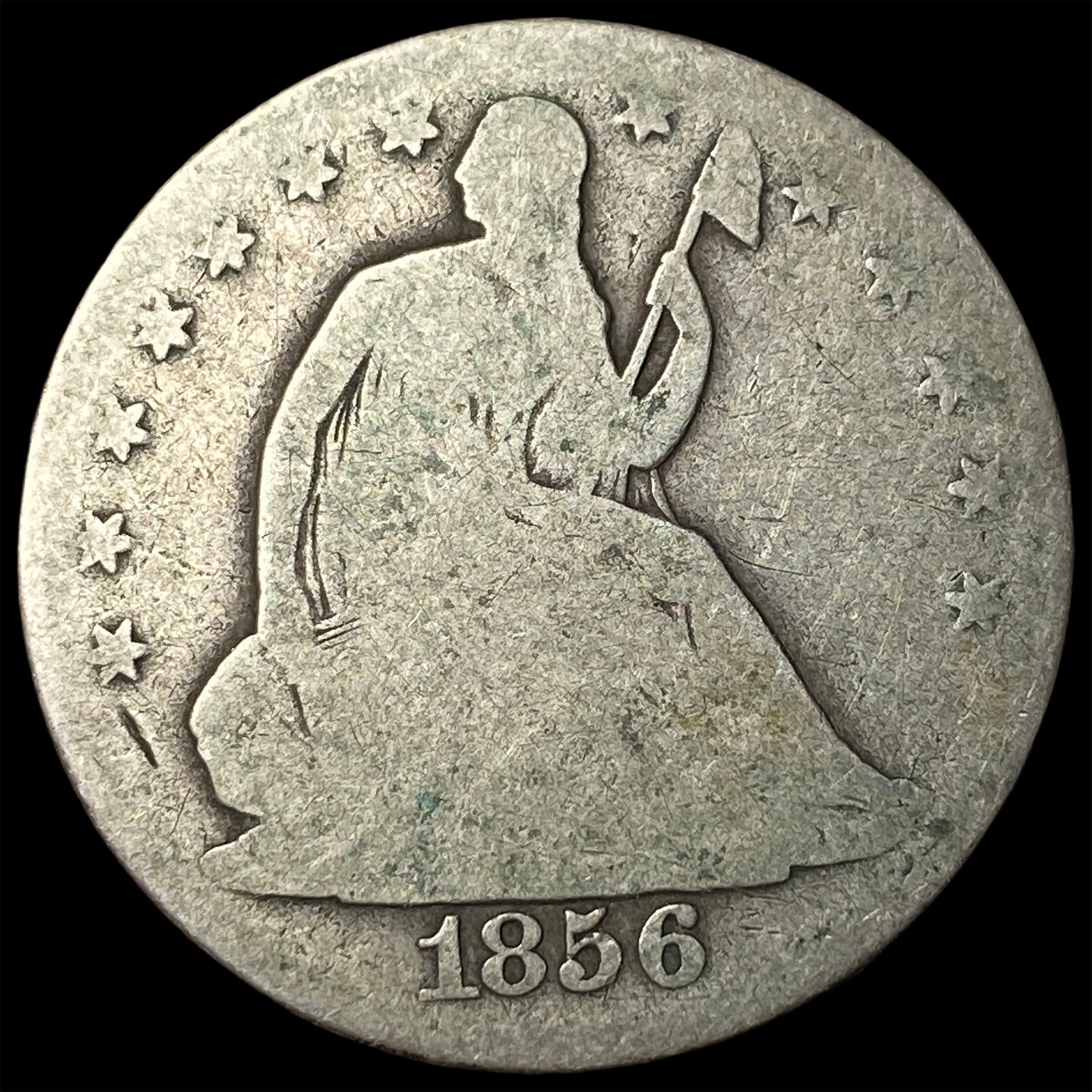 1856-O Silver Half Dollar NICELY CIRCULATED: 1856-O Silver Half Dollar NICELY CIRCULATED
