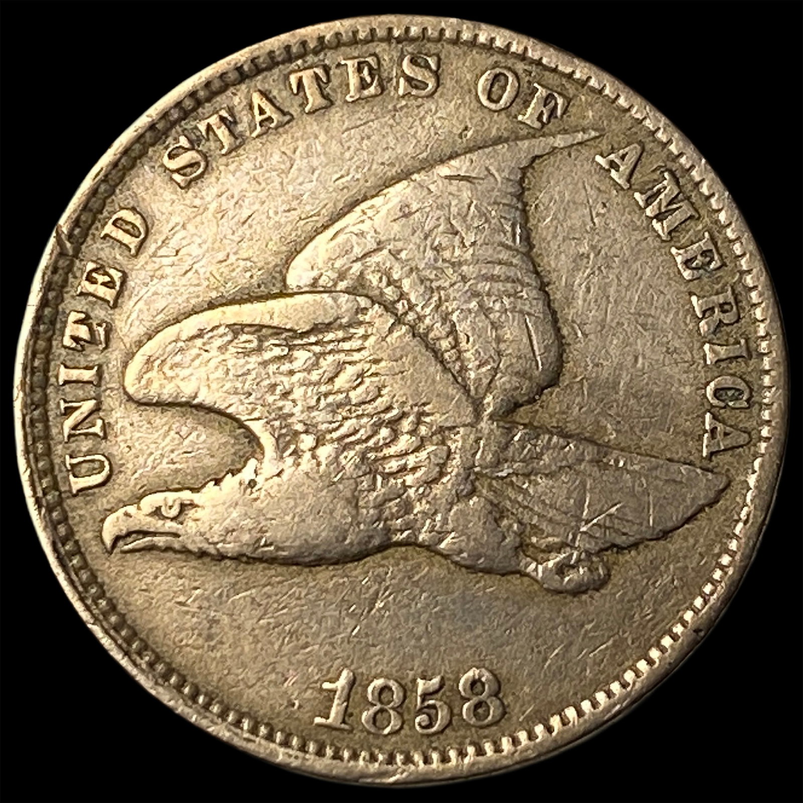1858 Flying Eagle Cent LIGHTLY CIRCULATED: 1858 Flying Eagle Cent LIGHTLY CIRCULATED