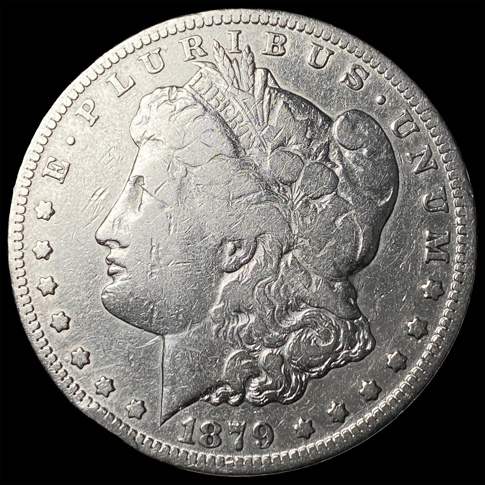 1879-S Silver Morgan Dollar NEARLY UNCIRCULATED: 1879-S Silver Morgan Dollar NEARLY UNCIRCULATED