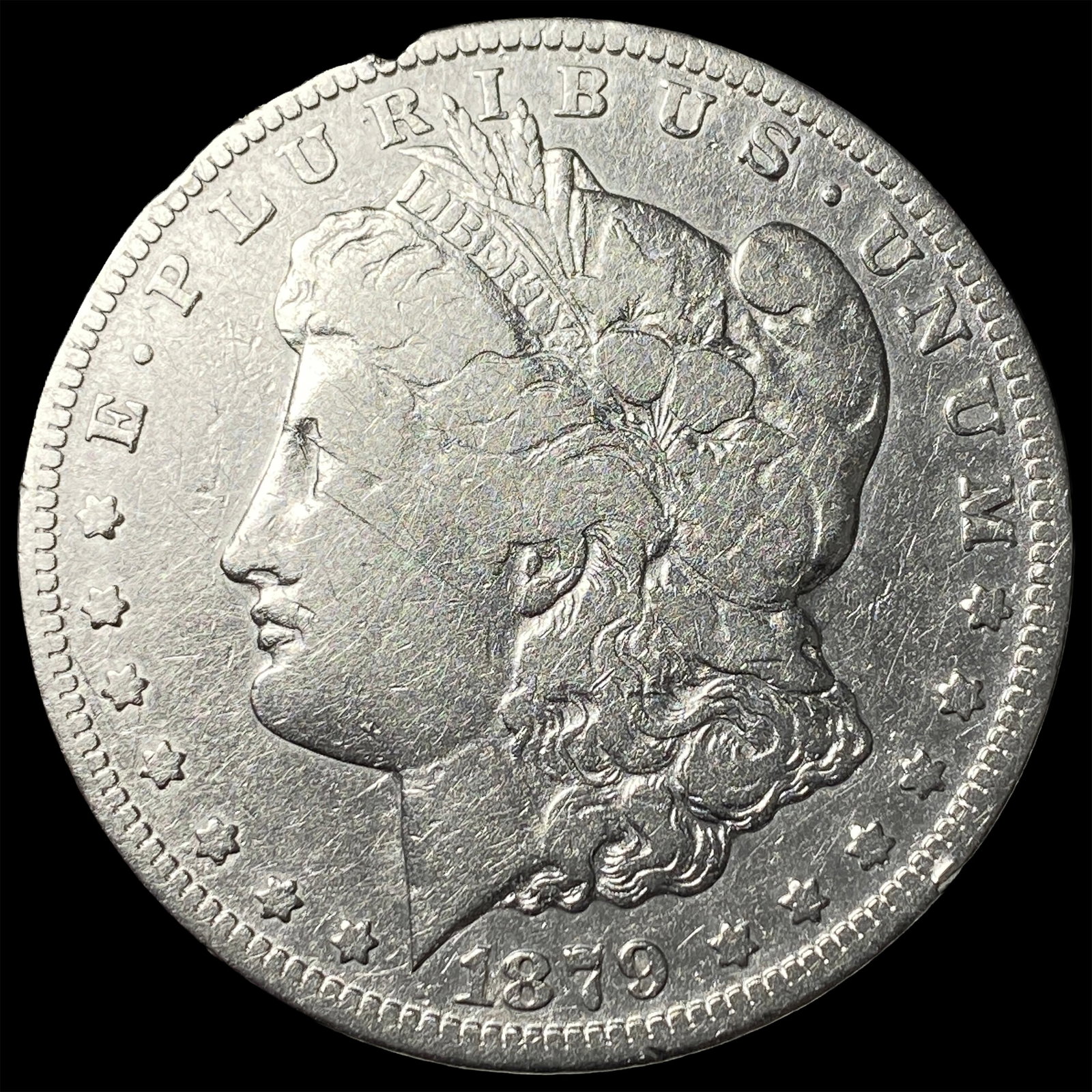 1879-S Silver Morgan Dollar NEARLY UNCIRCULATED (1 of 2)