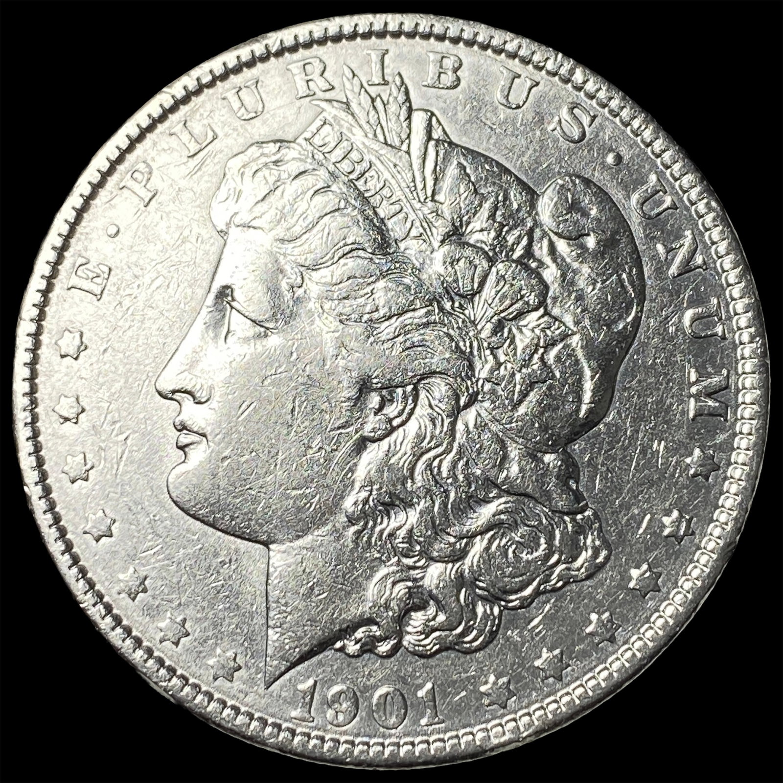 1901 Morgan Silver Dollar CLOSELY UNCIRCULATED: 1901 Morgan Silver Dollar CLOSELY UNCIRCULATED