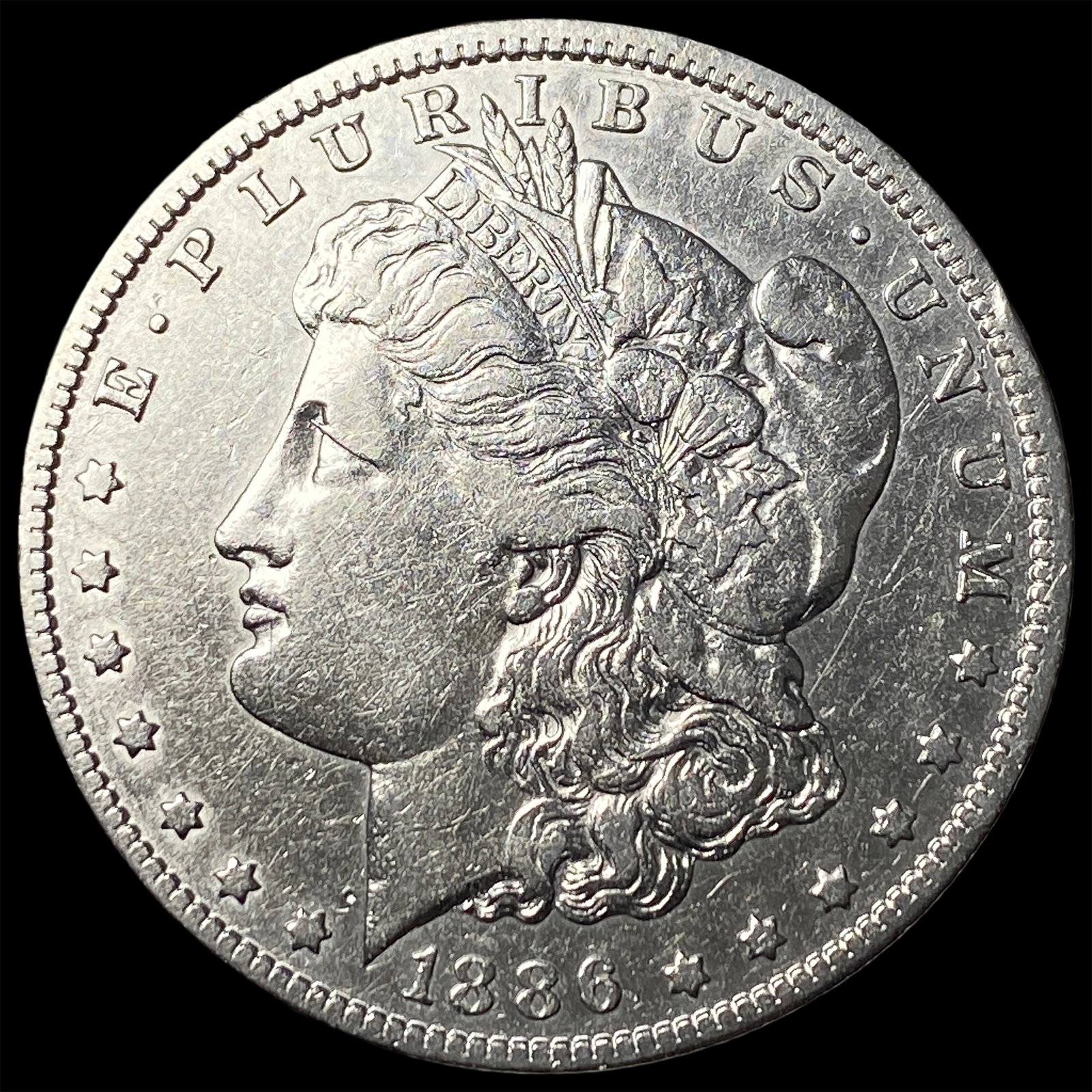 1886 Silver Morgan Dollar NEARLY UNCIRCULATED: 1886 Silver Morgan Dollar NEARLY UNCIRCULATED