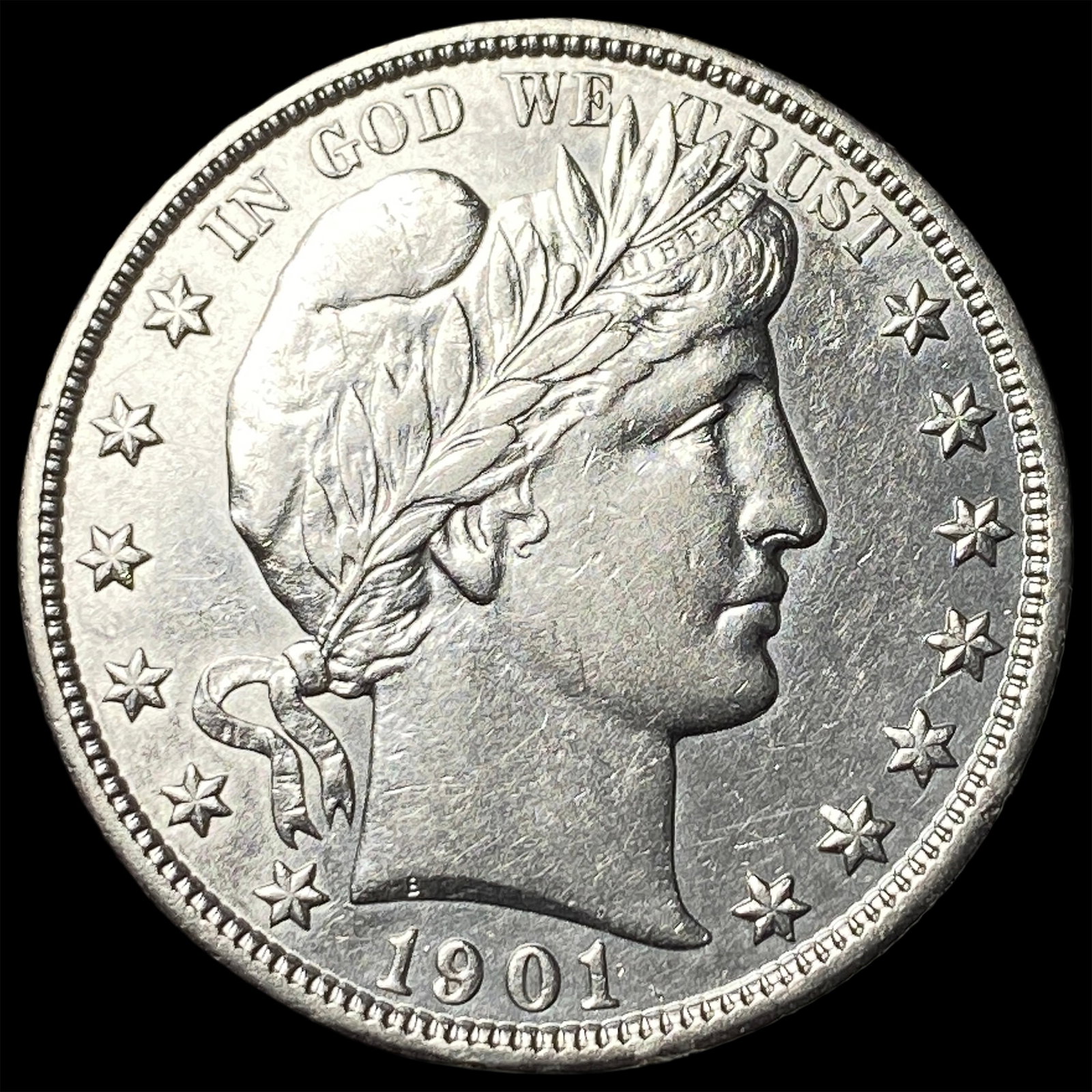 1901 Silver Barber Half Dollar UNCIRCULATED (1 of 2)