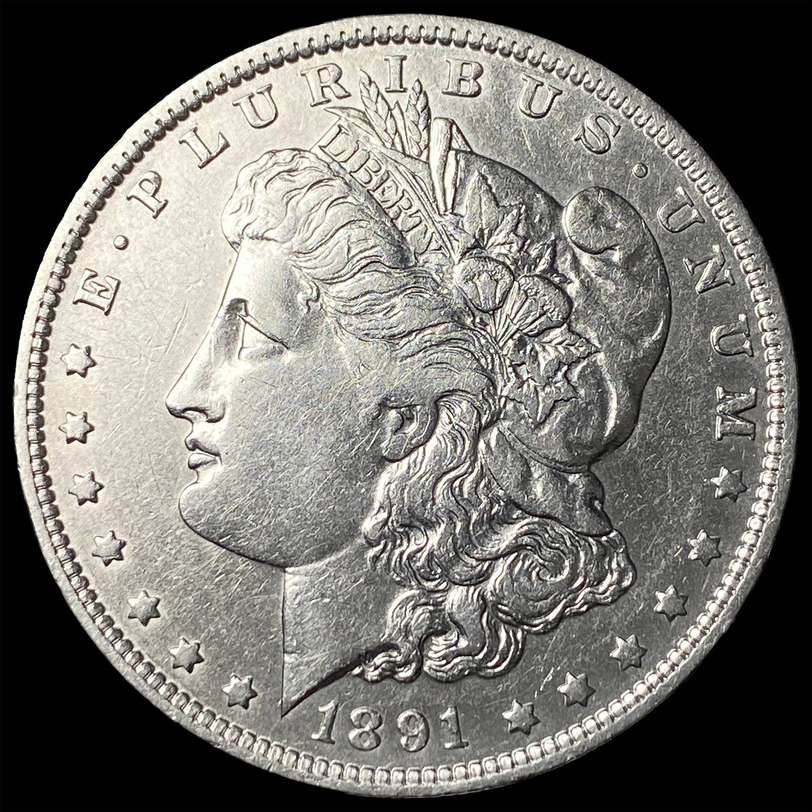 1891-O Silver Morgan Dollar CLOSELY UNCIRCULATED (1 of 2)