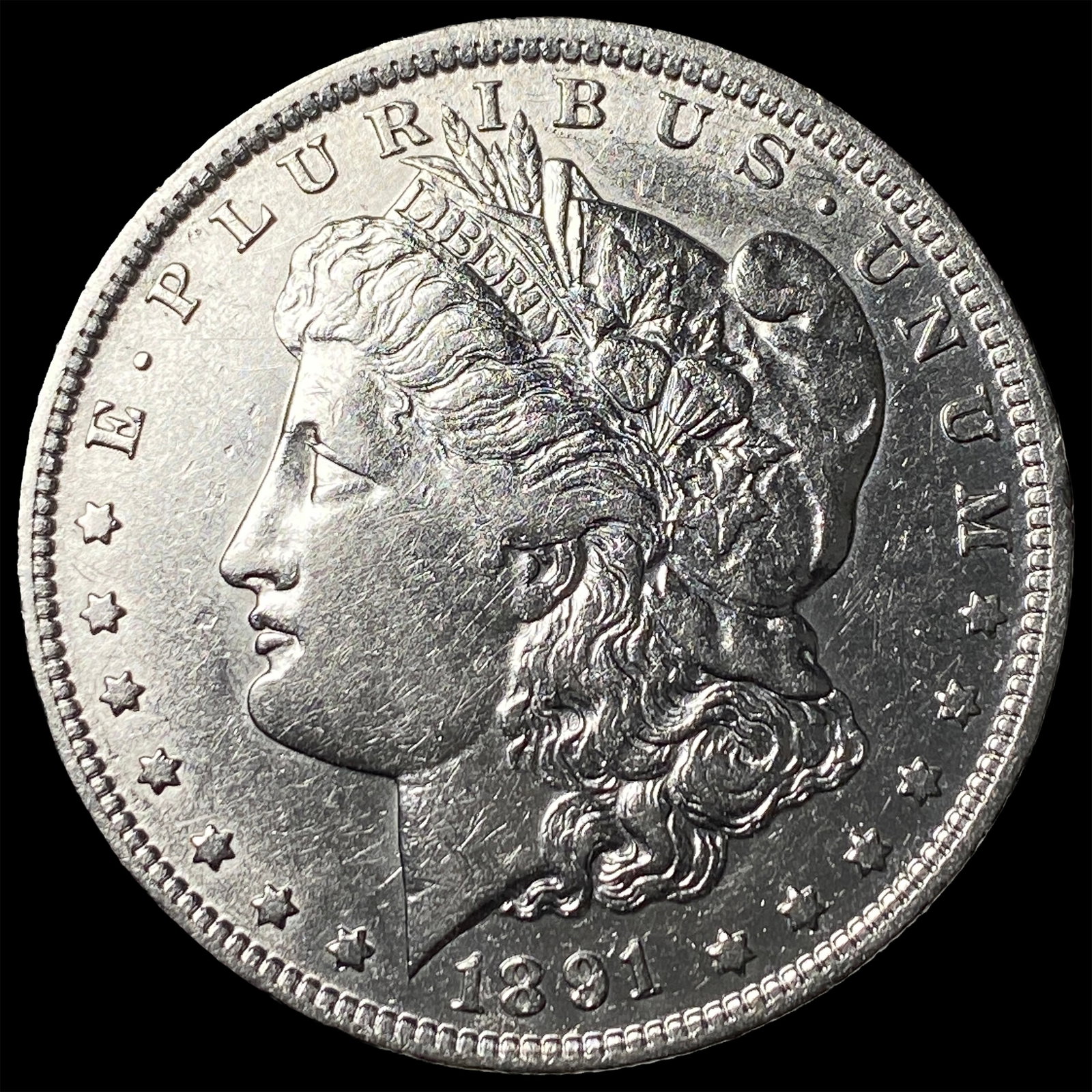 1891-O Silver Morgan Dollar CLOSELY UNCIRCULATED (1 of 2)