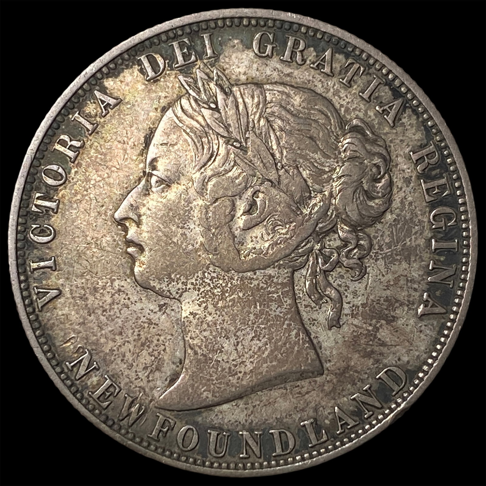 1881 Newfoundland Silver 50 Cents CHOICE AU (1 of 2)