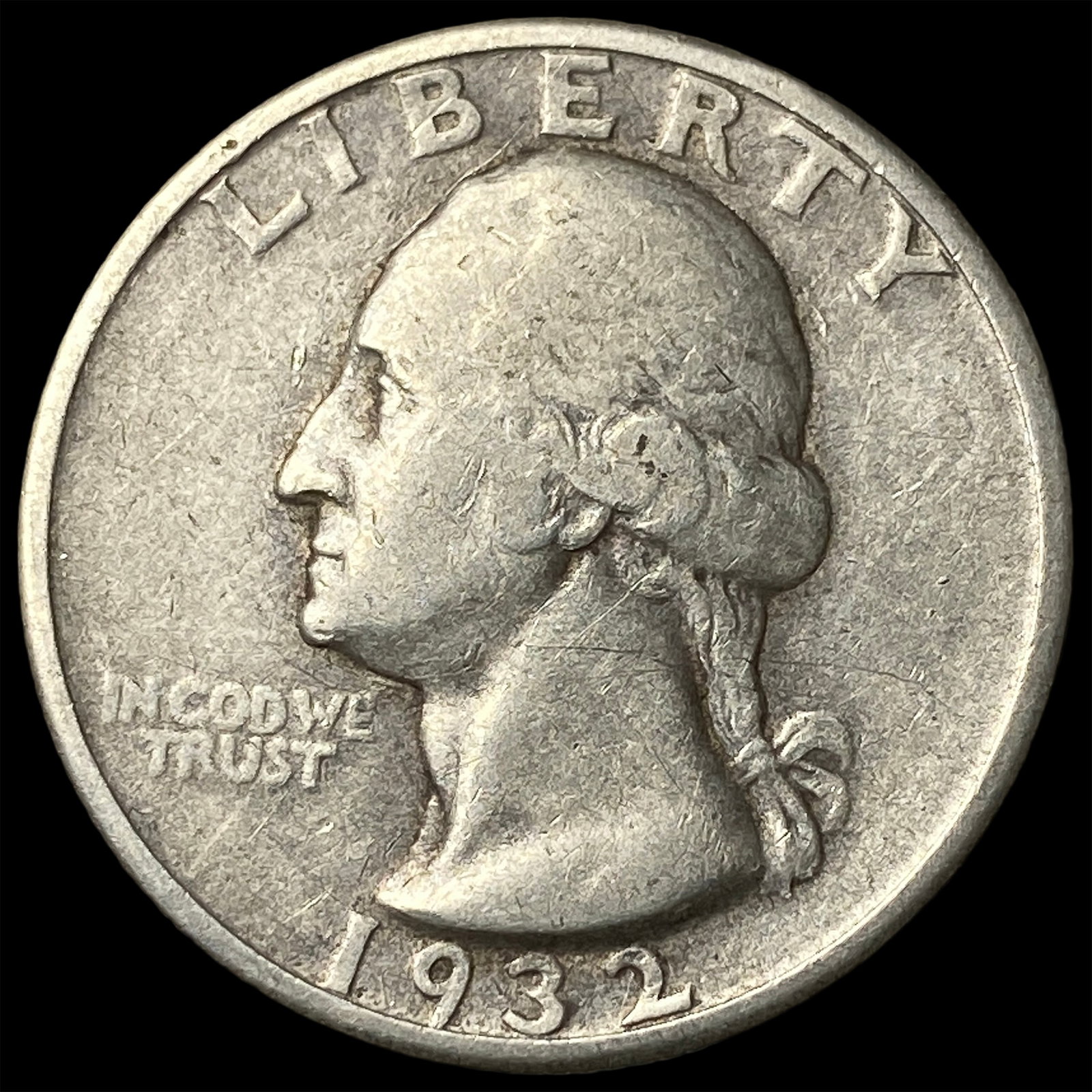 1932-S Silver Washington Quarter NEARLY UNCIRCULATED: 1932-S Silver Washington Quarter NEARLY UNCIRCULATED