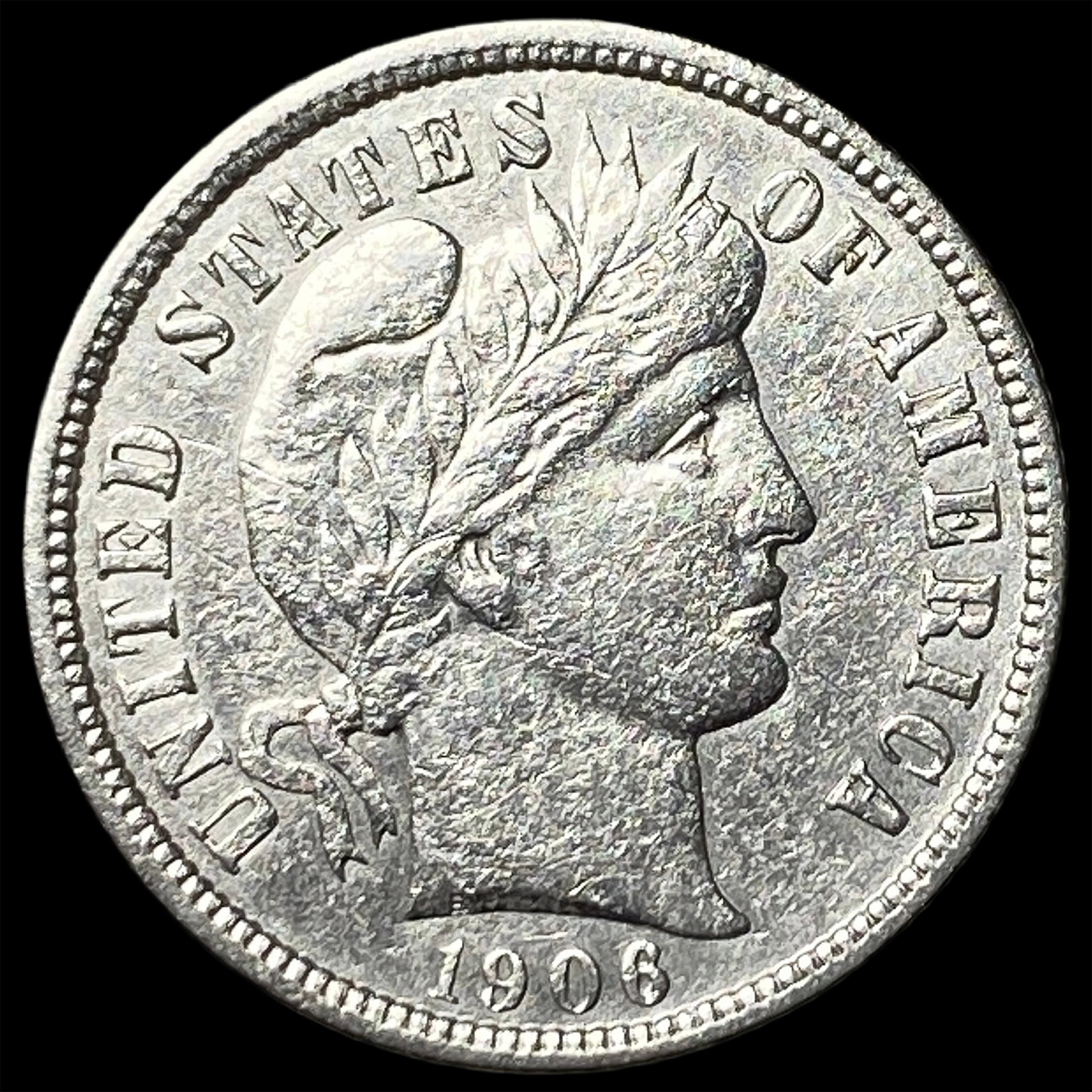 1906 Barber Dime CLOSELY UNCIRCULATED (1 of 2)