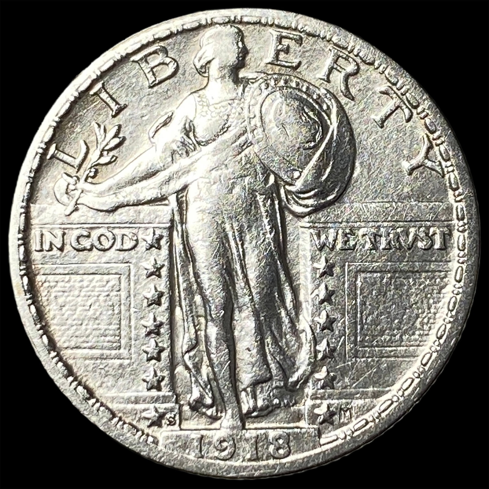 1918 Standing Liberty Quarter CLOSELY UNCIRCULATED (1 of 2)