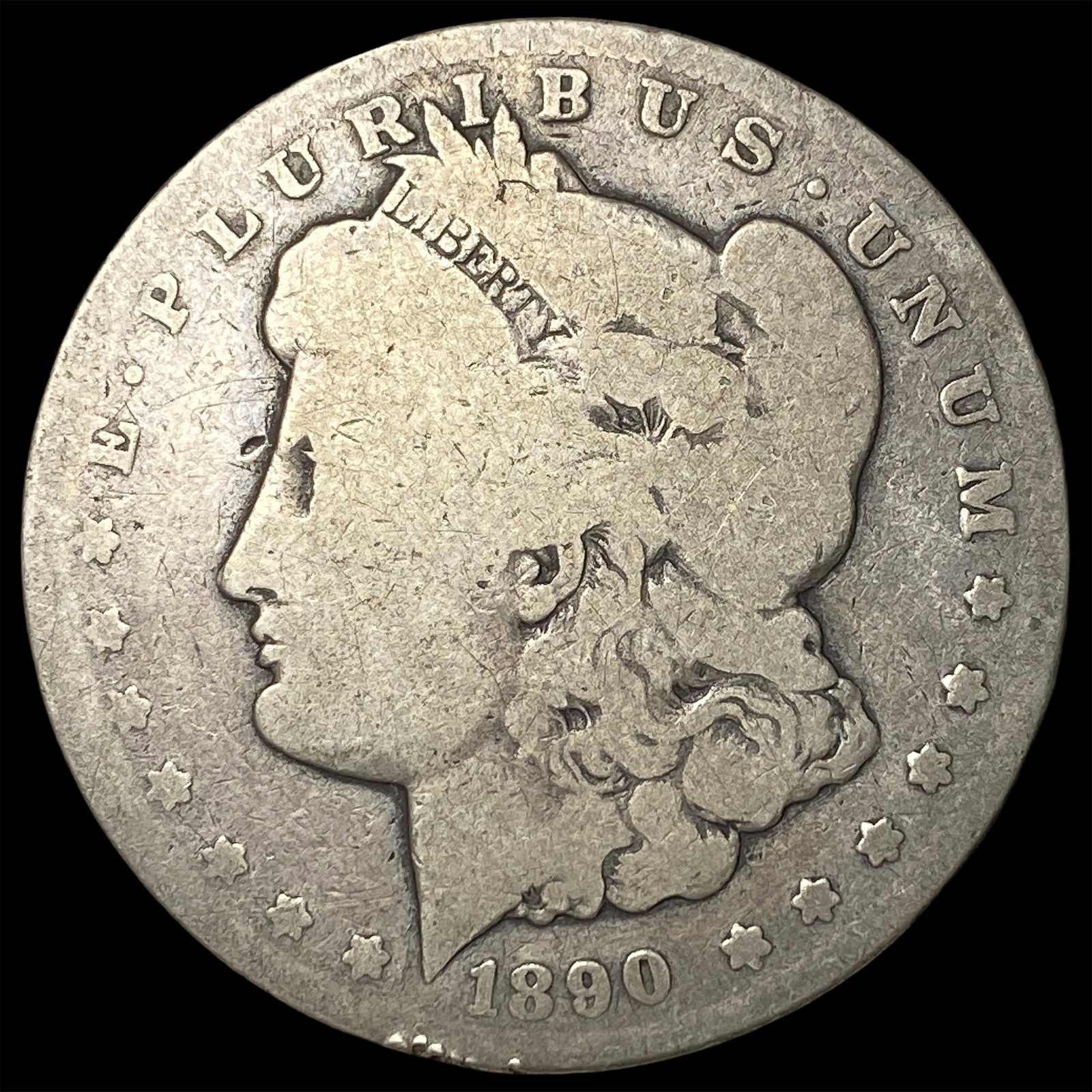 1890-CC Silver Morgan Dollar NICELY CIRCULATED: 1890-CC Silver Morgan Dollar NICELY CIRCULATED