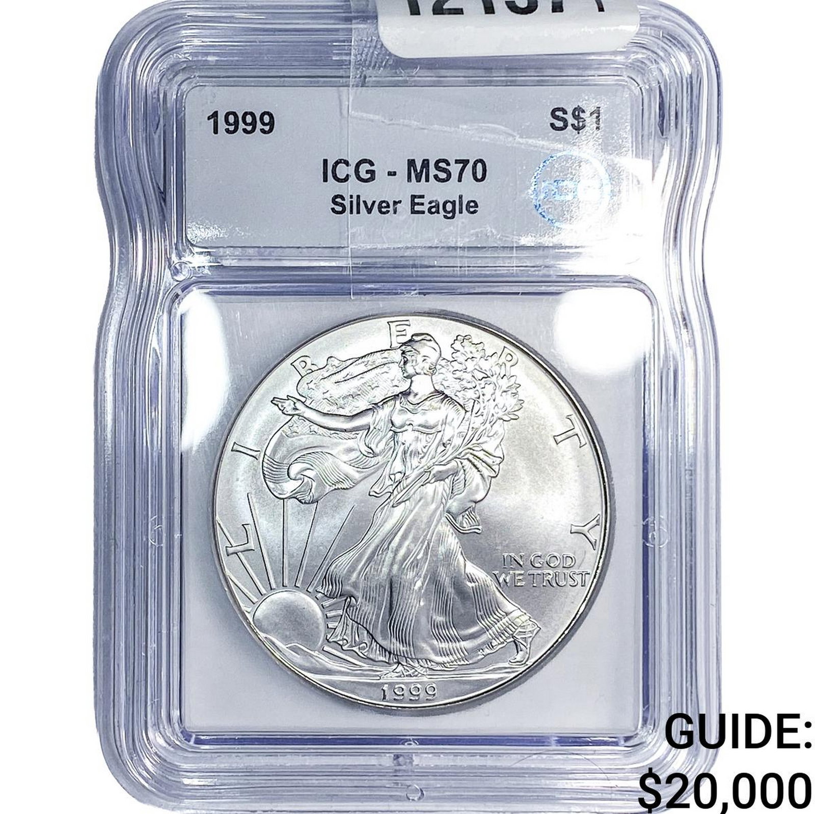 1999 Silver Eagle ICG MS70: 1999 Silver Eagle ICG MS70