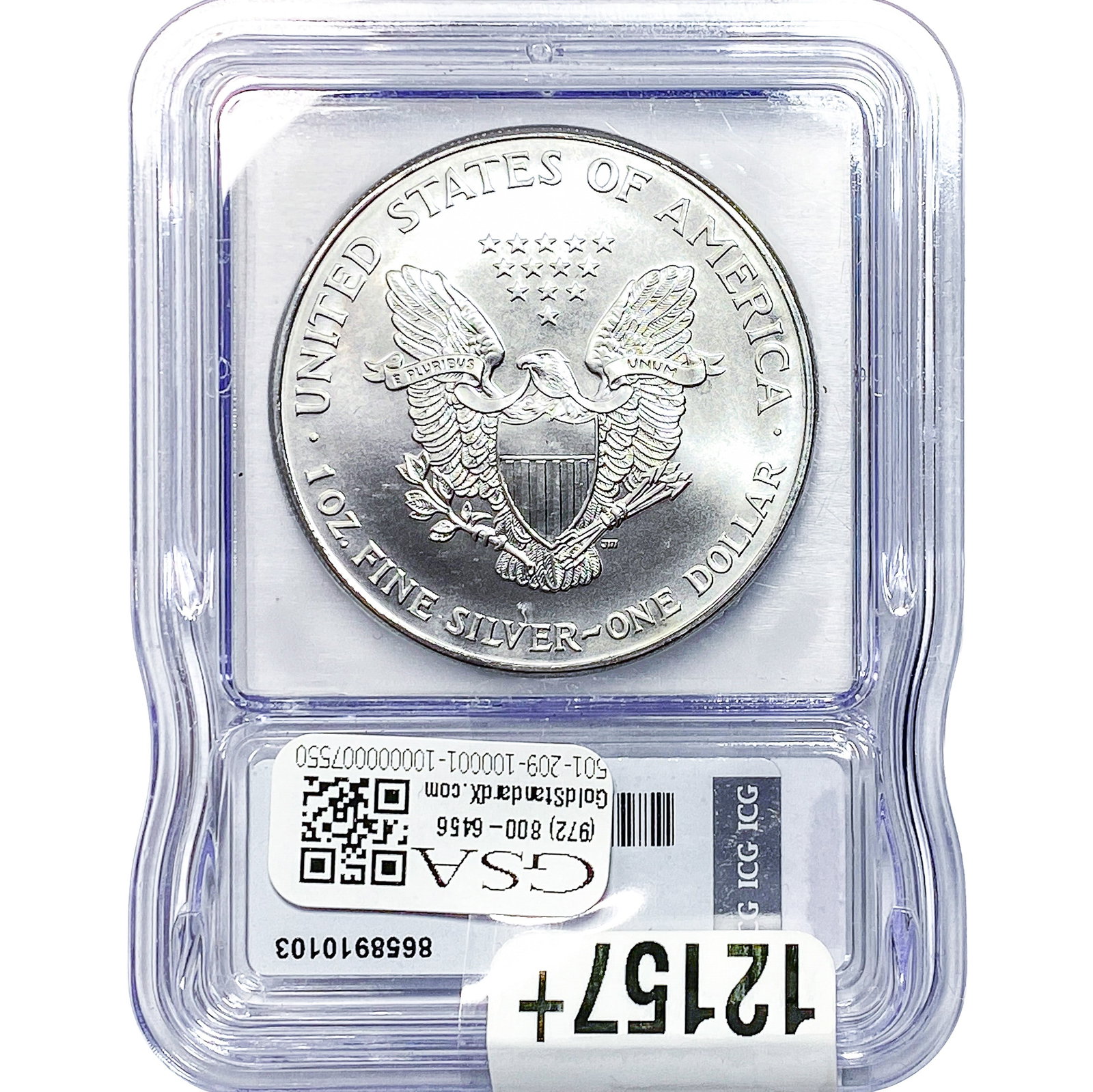 1999 Silver Eagle ICG MS70 - 2