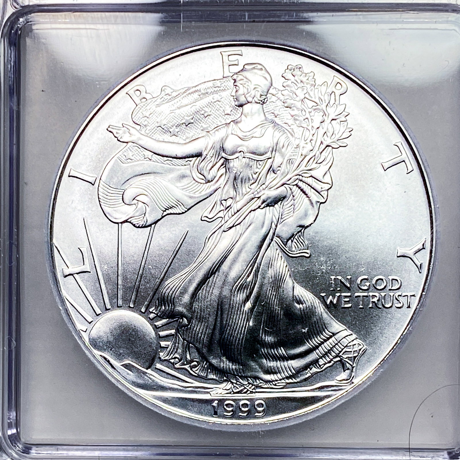 1999 Silver Eagle ICG MS70 - 3