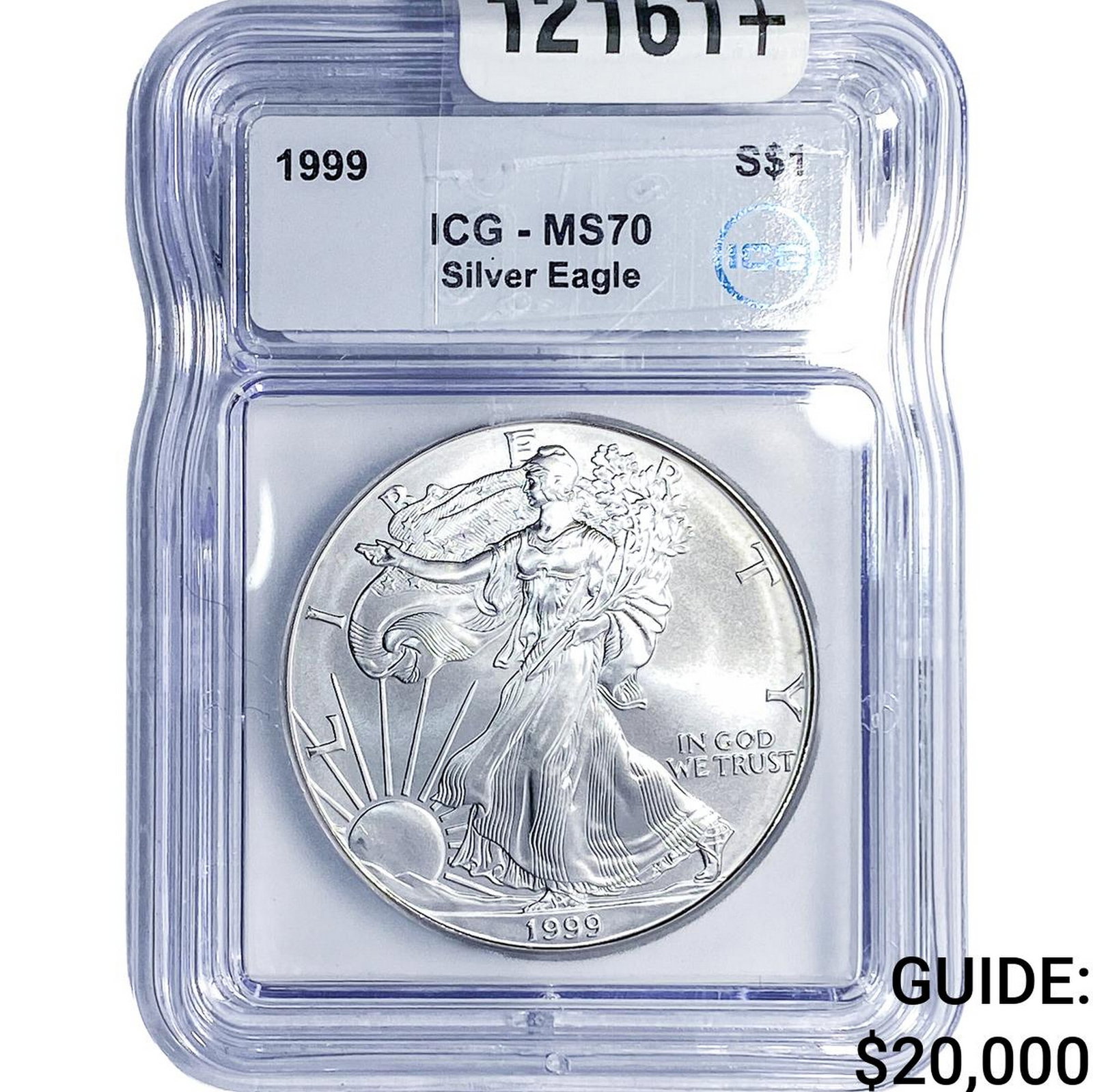 1999 Silver Eagle ICG MS70: 1999 Silver Eagle ICG MS70