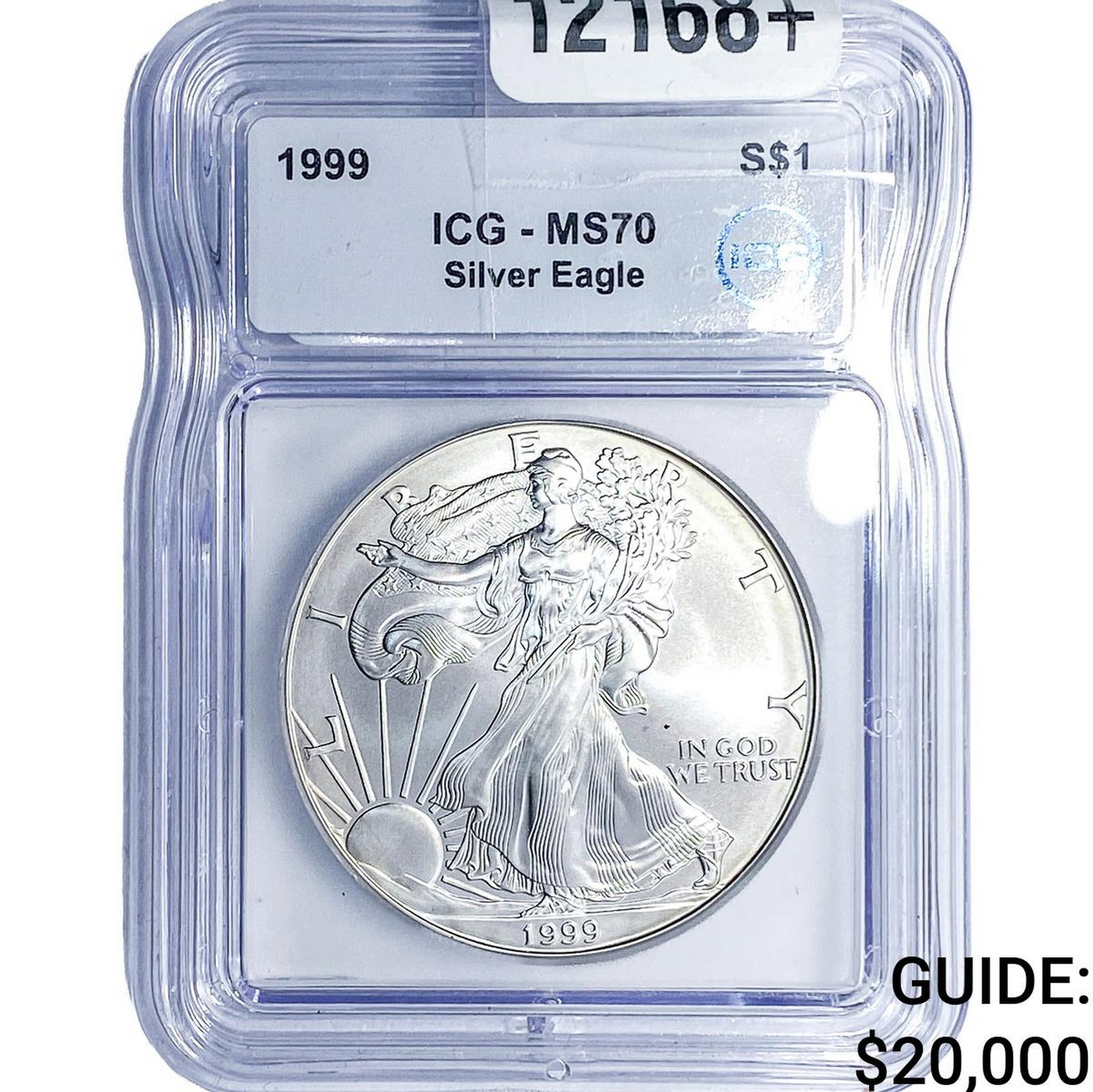 1999 Silver Eagle ICG MS70: 1999 Silver Eagle ICG MS70