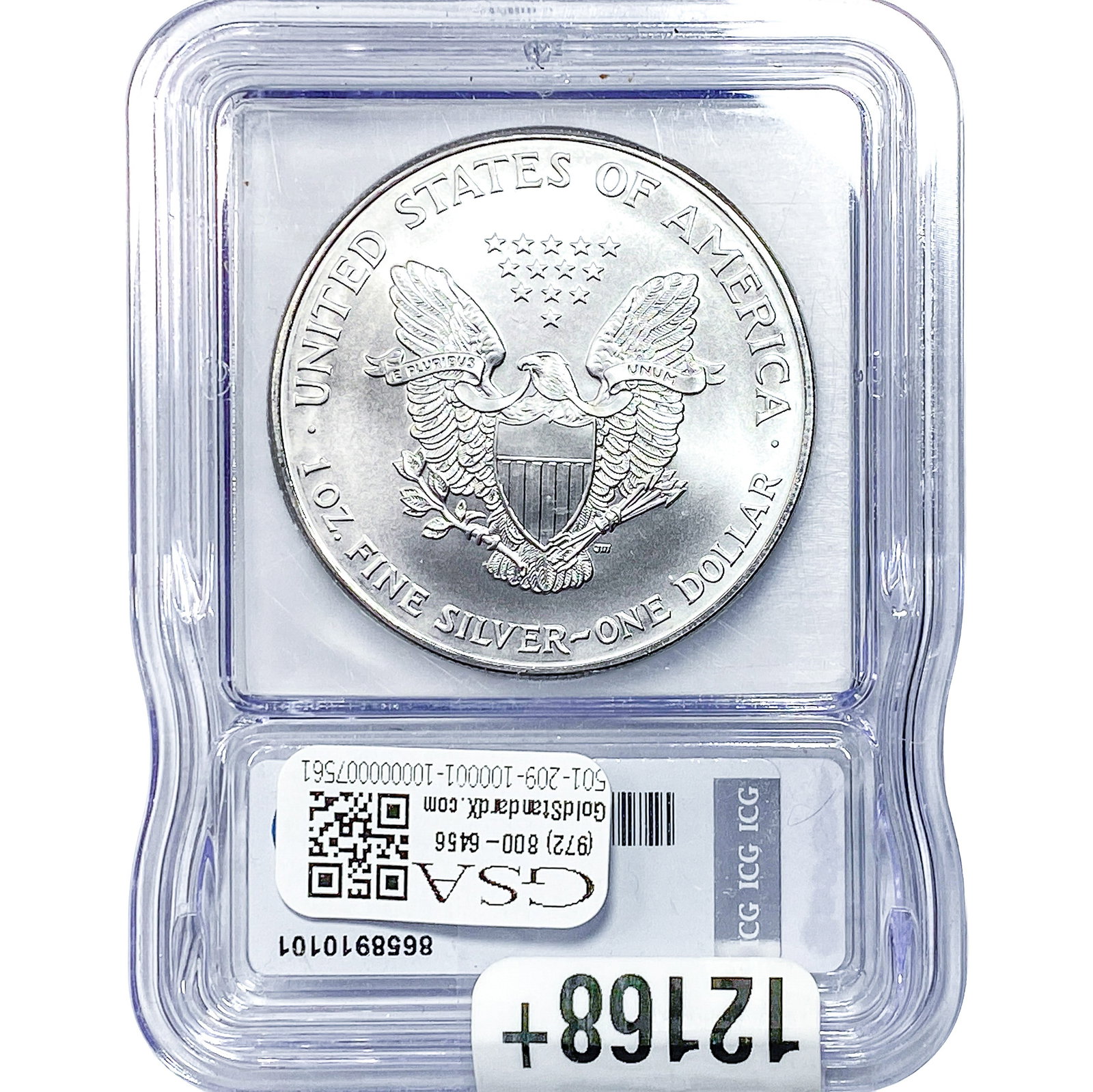 1999 Silver Eagle ICG MS70 - 2